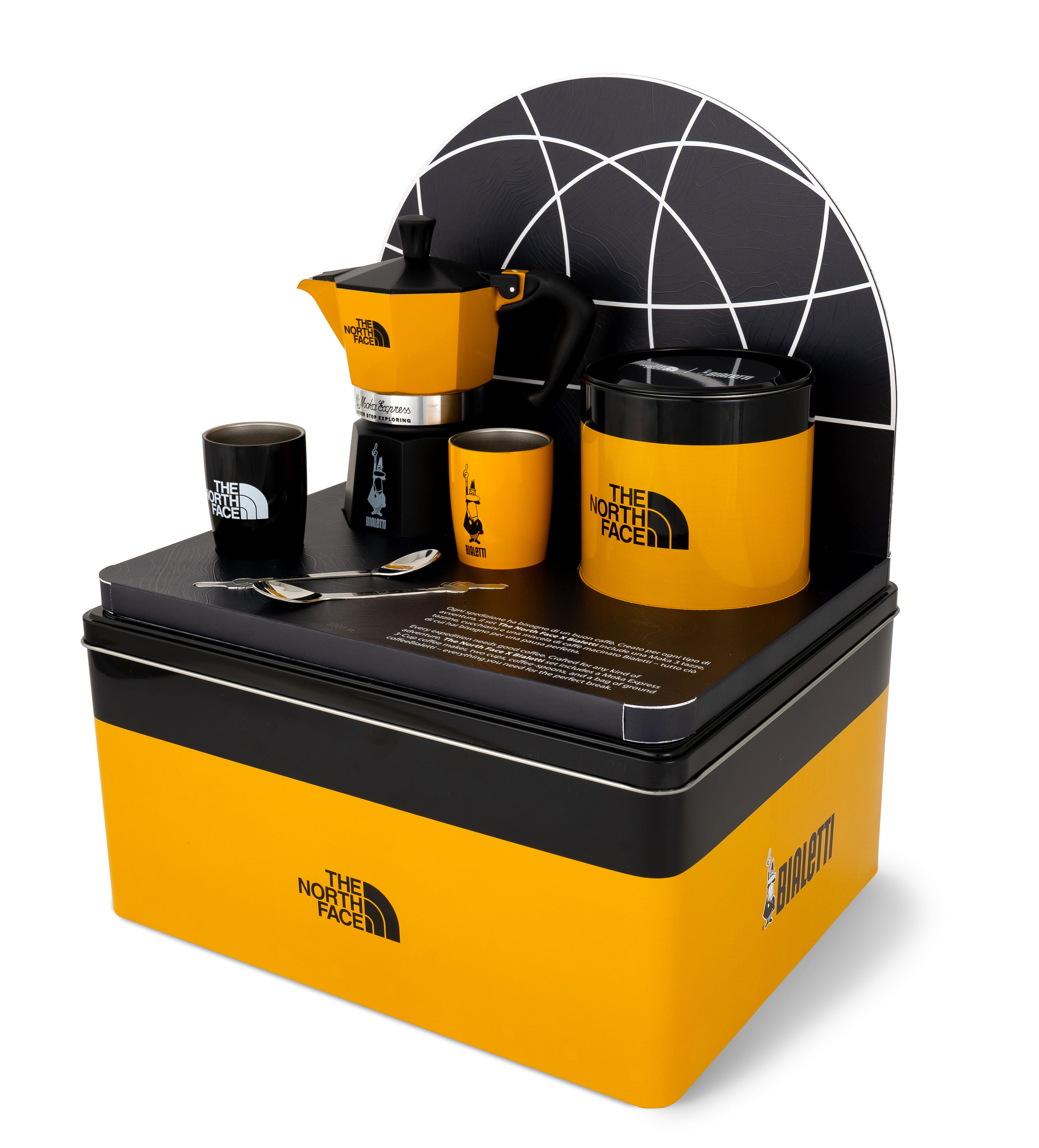 Bialetti The North Face Moka Express Geschenkset 7tlg Outdoor