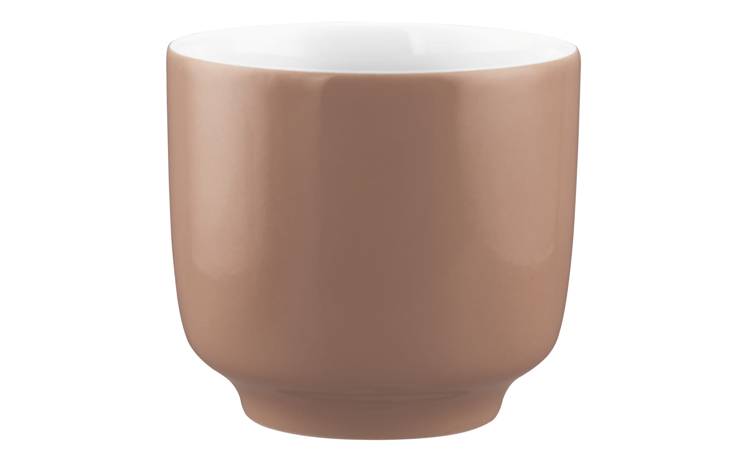 Seltmann Porzellan Sento Home Pure Colors Cocoa Brown Cappuccinoobertasse 0,30 l ohne Henkel