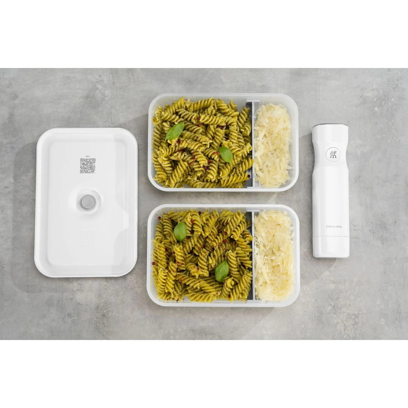 Zwilling Fresh & Save Lunchbox L Flach - Kunststoff Semitransparent-Grau