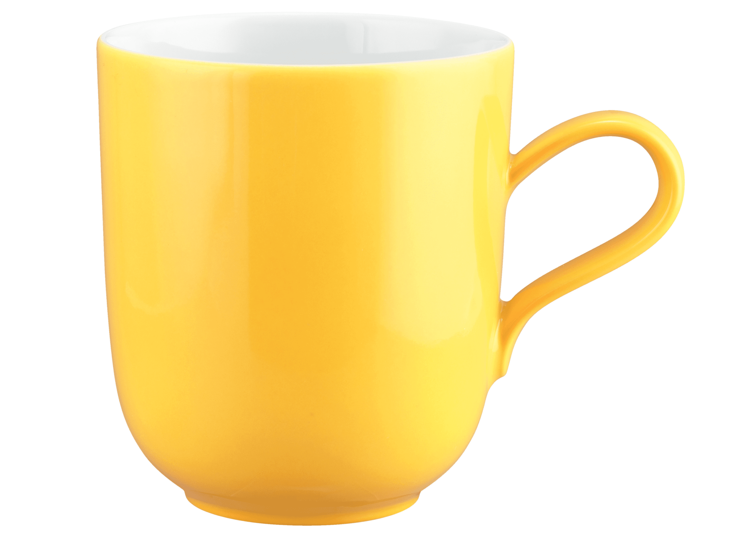 Seltmann Porzellan Liberty Pure Colors yellow glow Becher mit Henkel 0,40 l