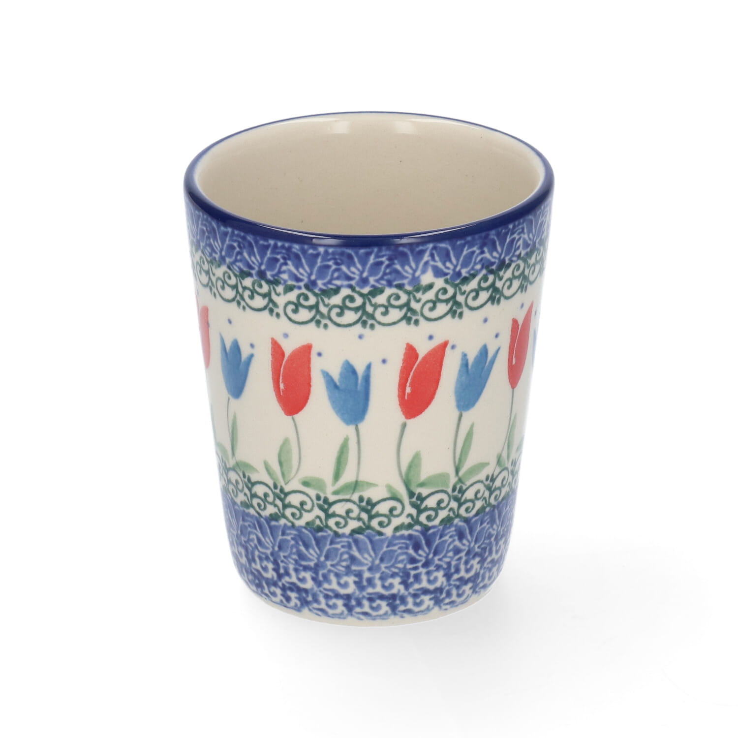 Bunzlau Castle Keramik Becher Tumbler 240 ml - Tulip Royal