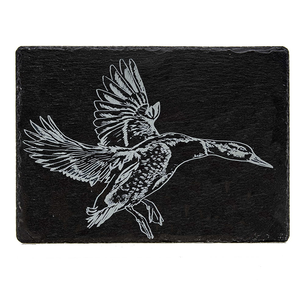 Scottish Schiefer Käsebrett - Flugente 35 x 25 cm