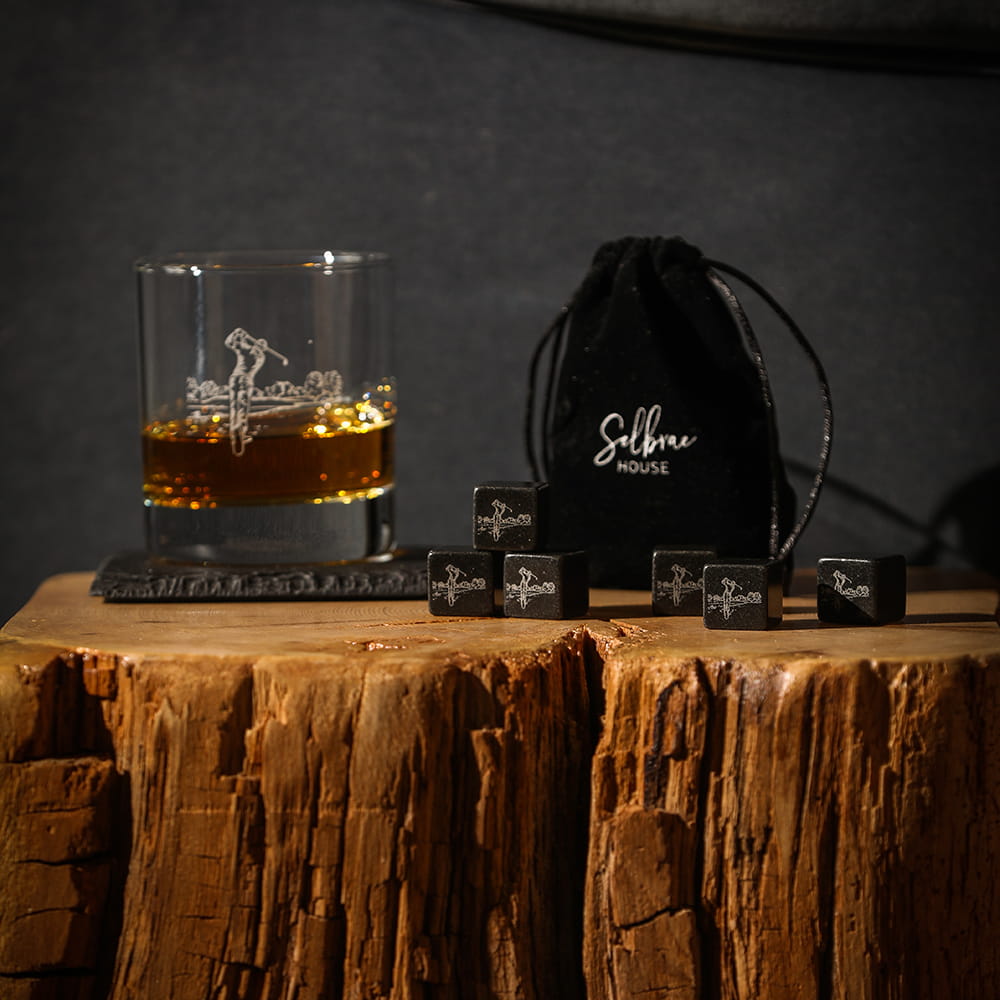 Scottish Whisky-Steine - Golf 2 x 2 x 2 cm