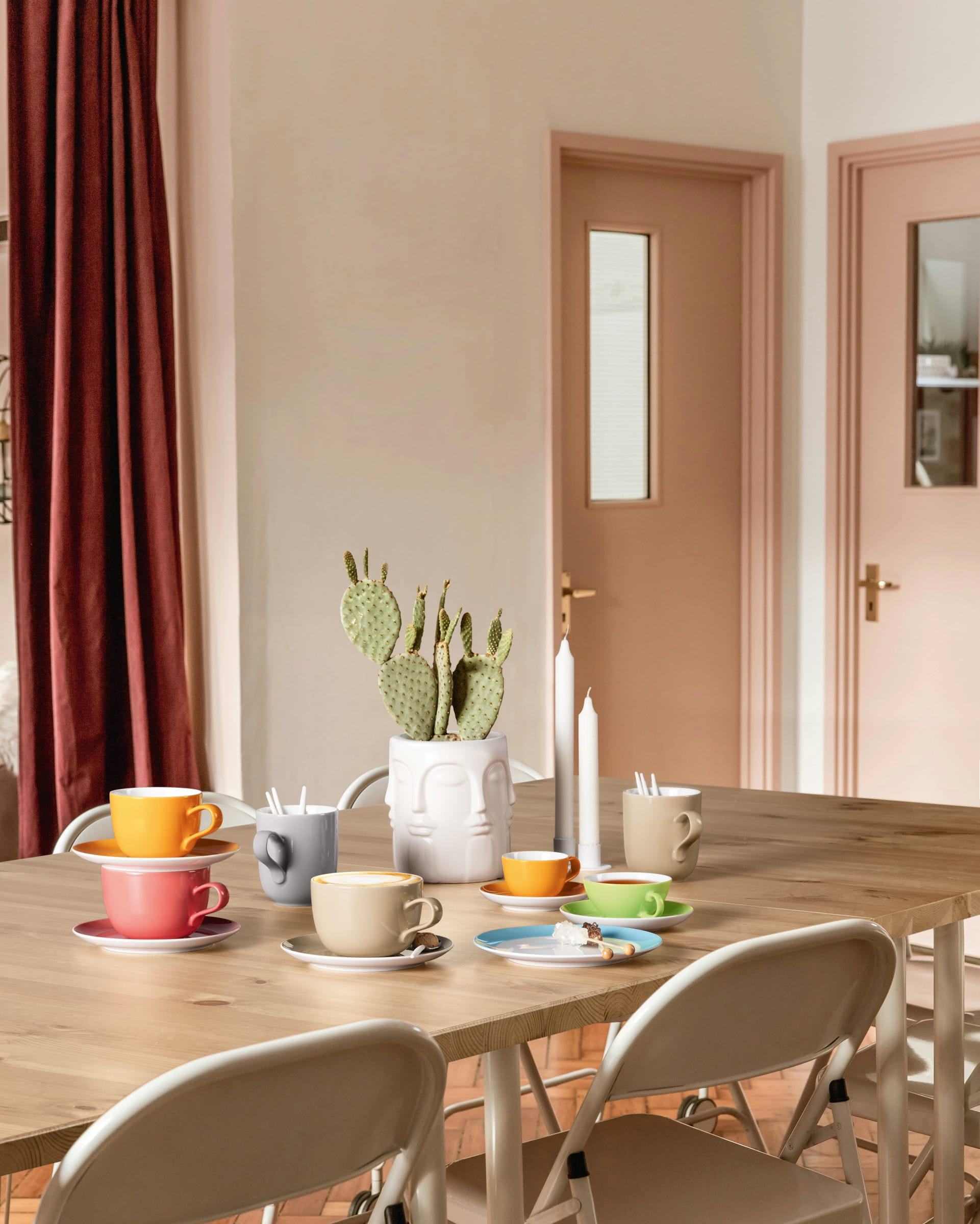 Seltmann Porzellan Liberty dusty beige Becher 0,40 l