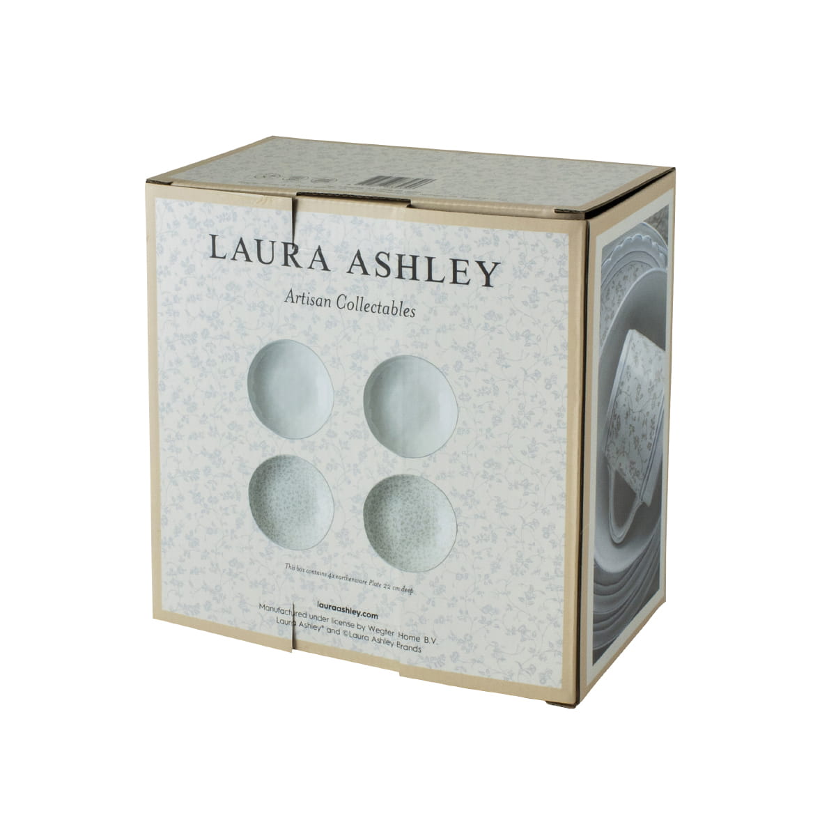 Laura Ashley Steingut Artisan 4-tlg. tiefe Tellerset 22 cm