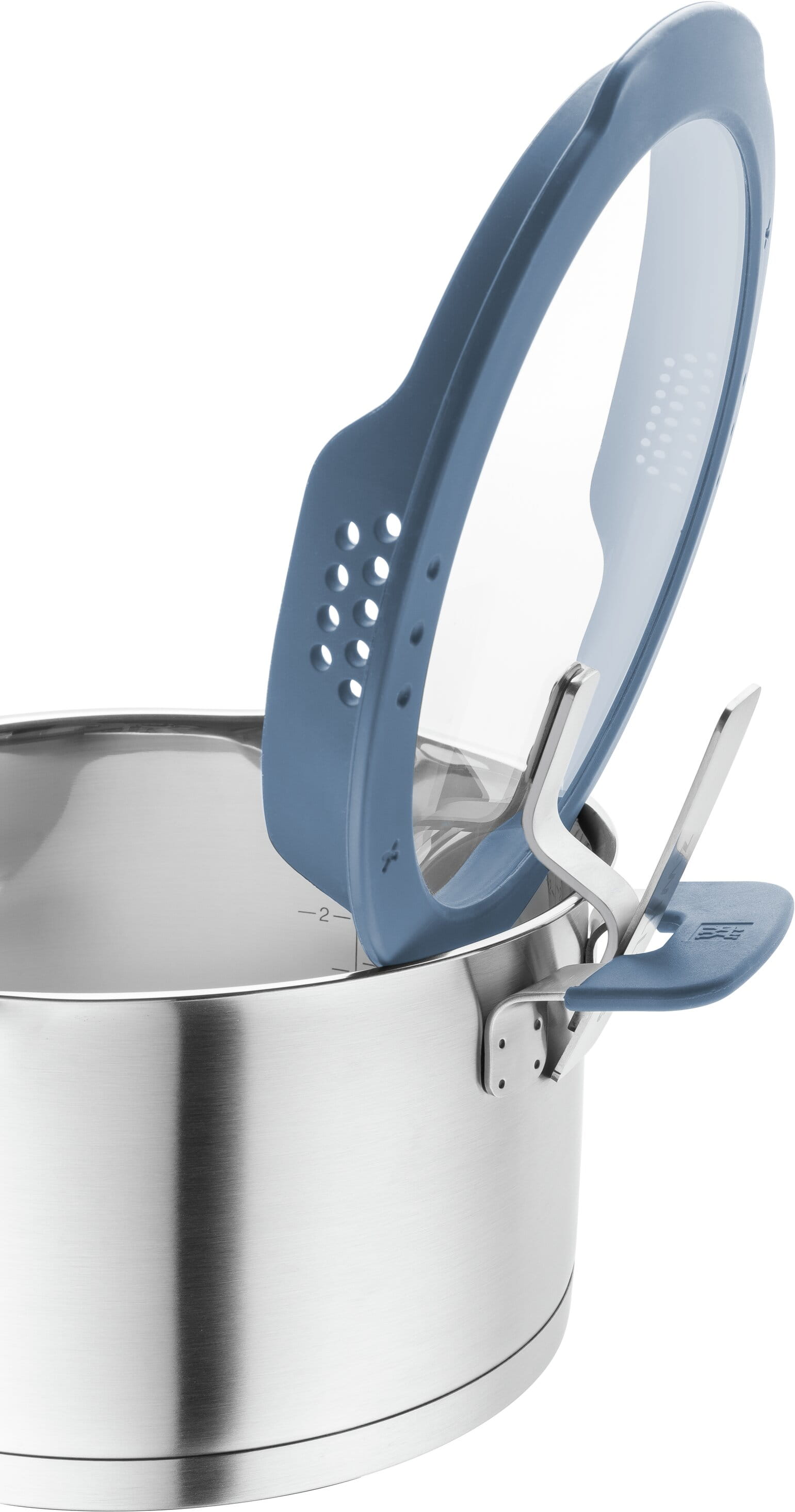 Zwilling Simplify Topfset Edelstahö Taubenblau Detailfoto