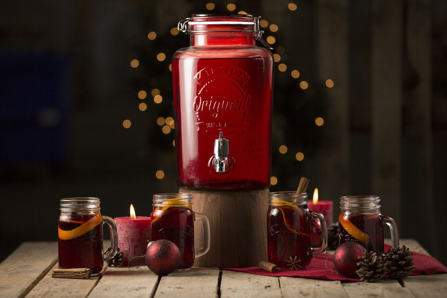 Kilner ROUND Bügelverschluss Getränkespender, 8 Liter