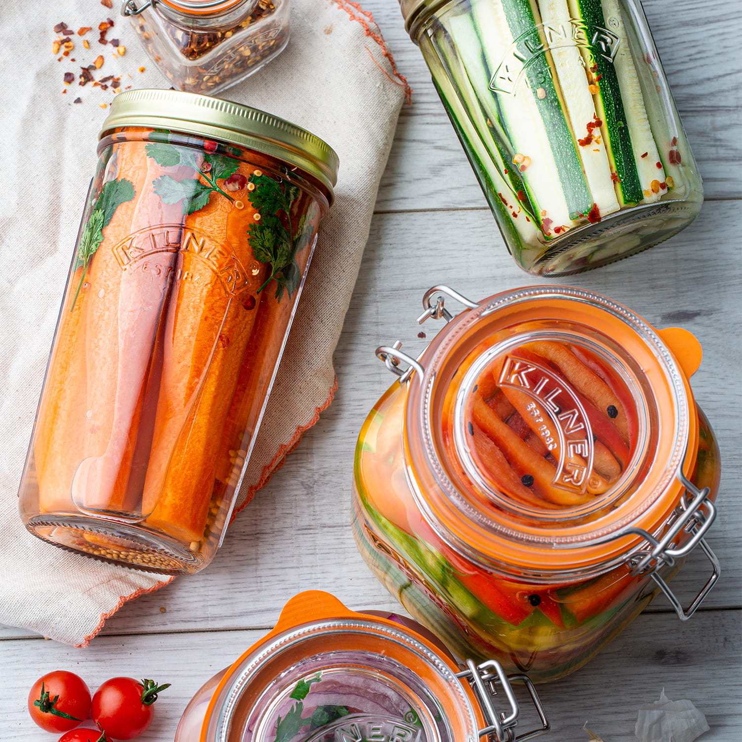 Kilner Einmach Glas mit weiter Öffnung 1 Liter