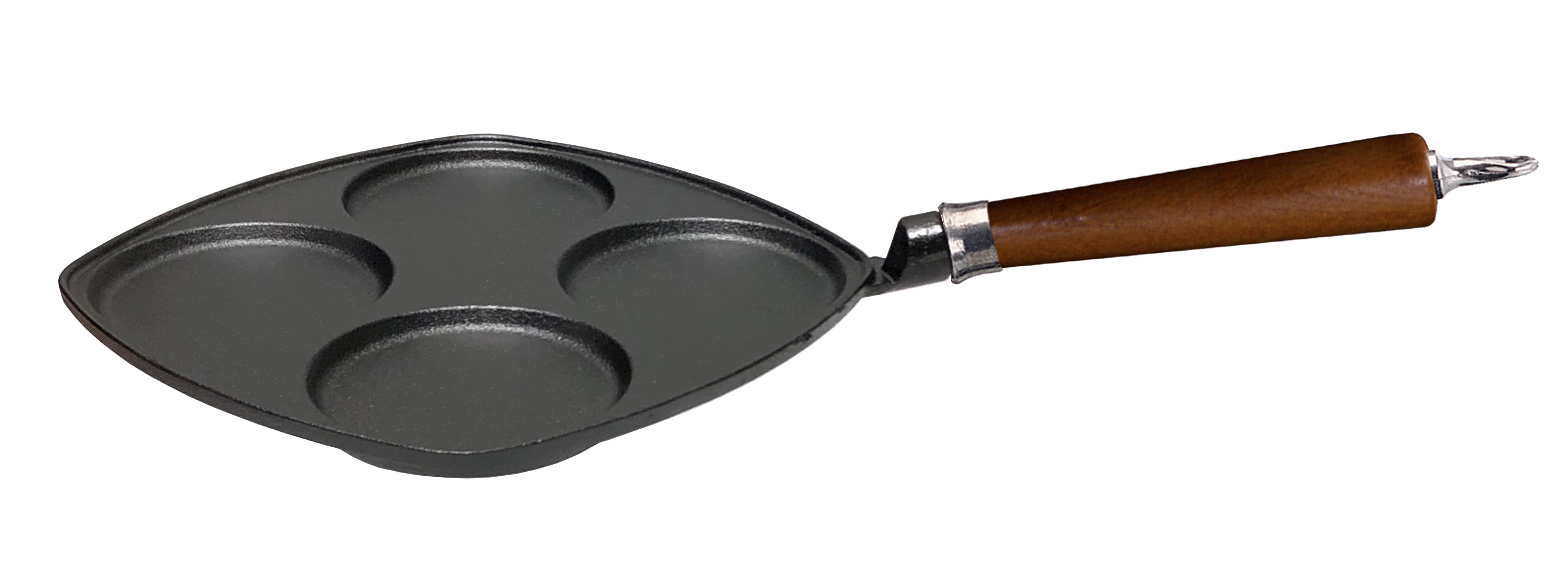 Ronneby Bruk Maestro Eierpfanne, 25 x 25 cm mit braunem Buchenholzgriff