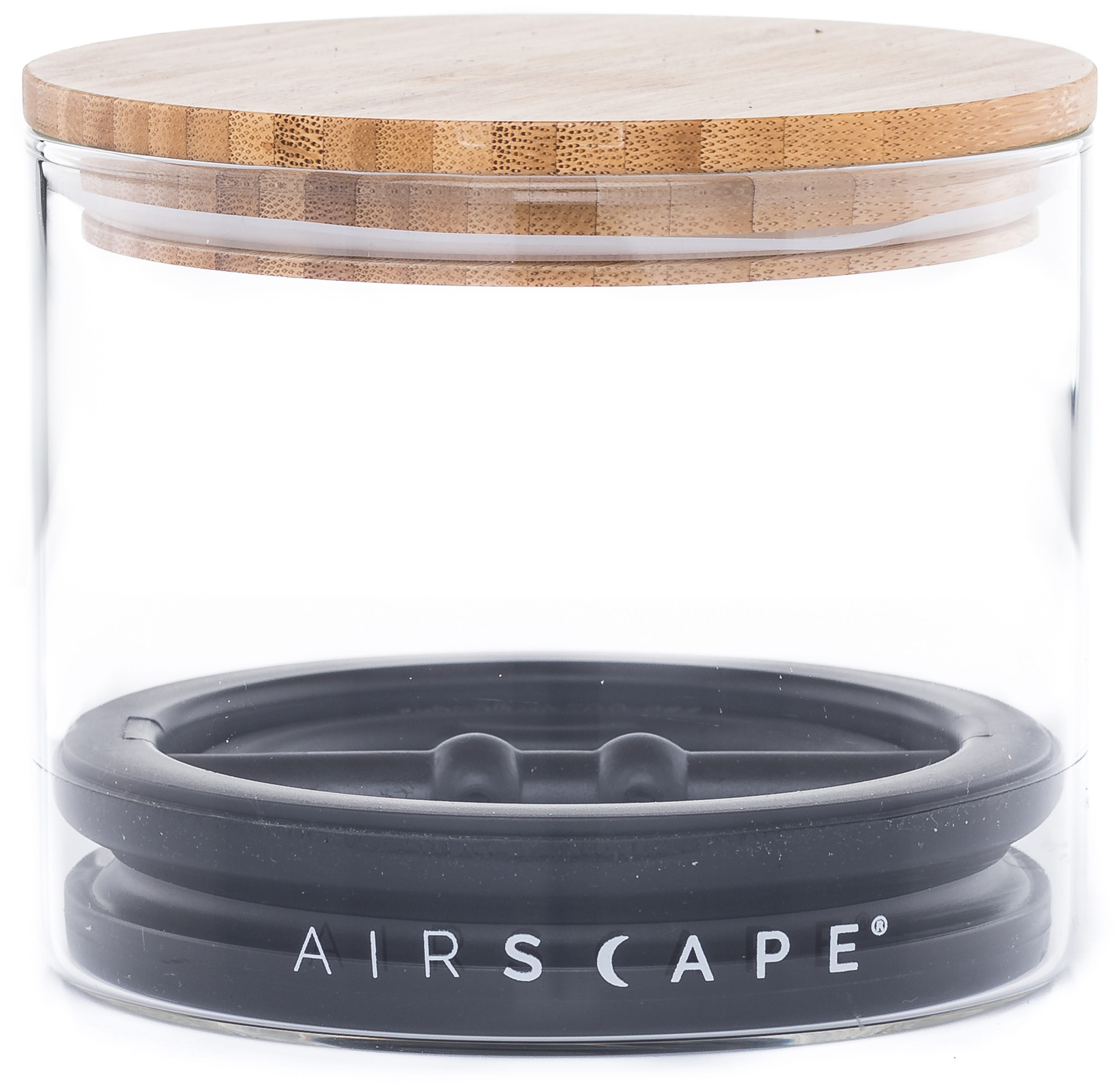 Airscape GLAS-Aromabehälter klein, Bambusdeckel