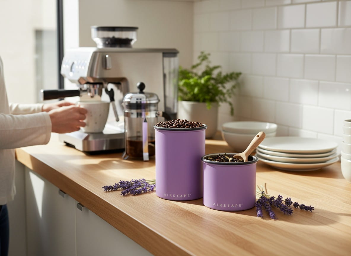 Airscape Edelstahl-Aromabehälter lavendel matt