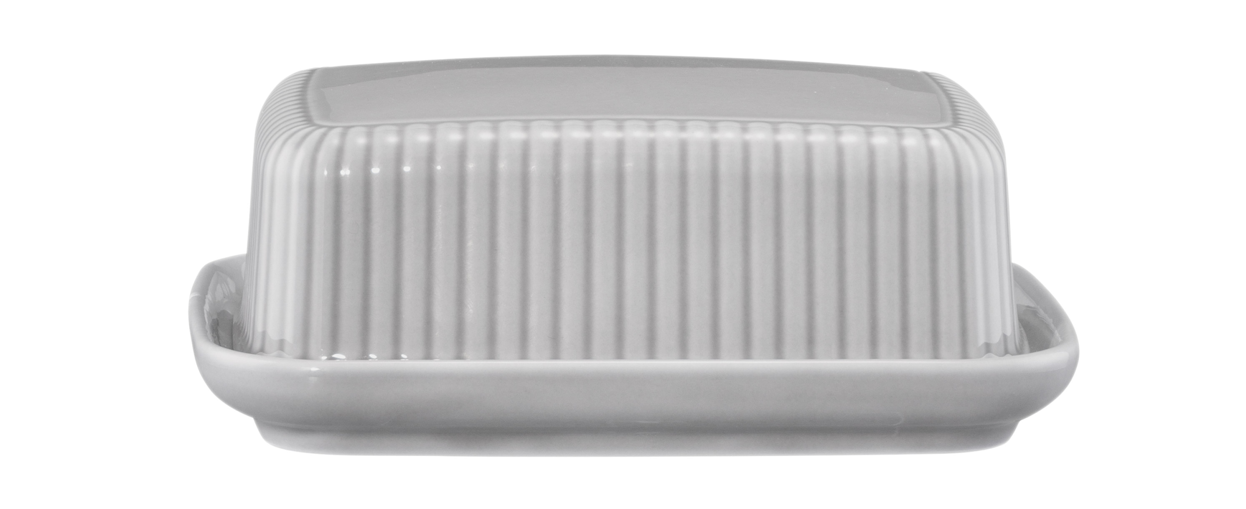 Seltmann Porzellan Amina Silbergrau Butterdose 250 g