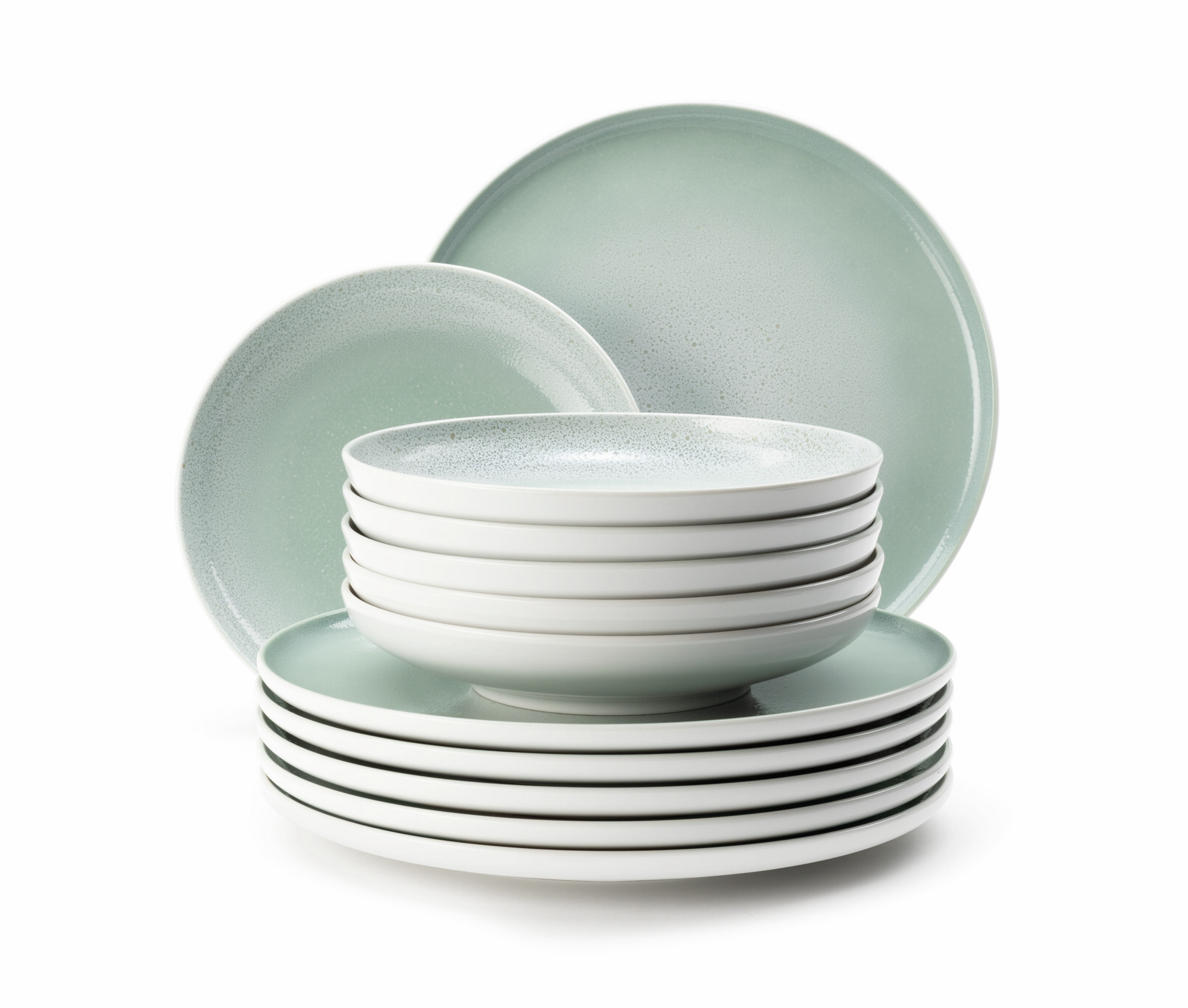 Seltmann Porzellan Sento Home Aura mint Tafelservice 12-teilig