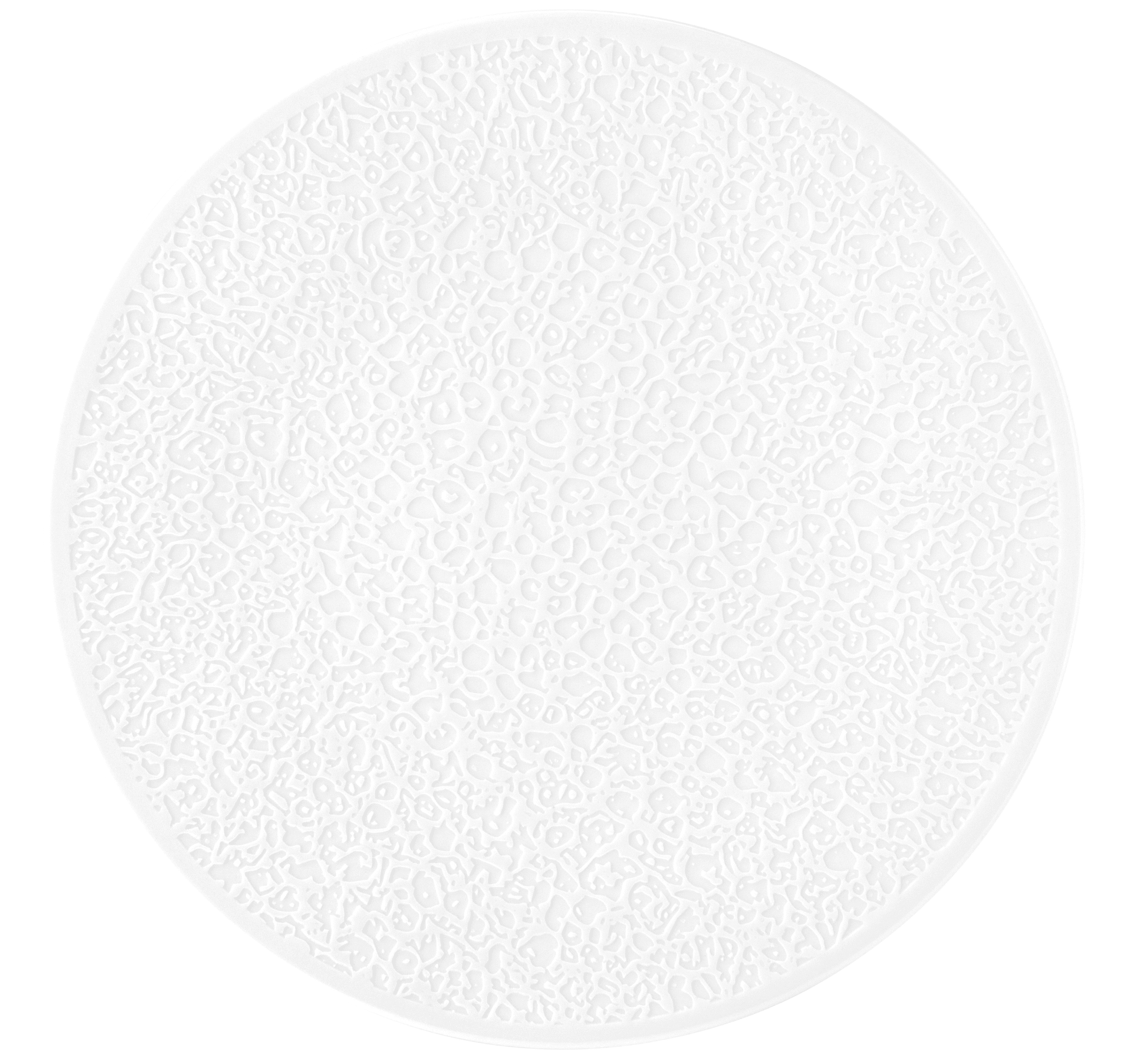 Seltmann Porzellan Nori Weiß Platzteller Vollrelief rund 33 cm