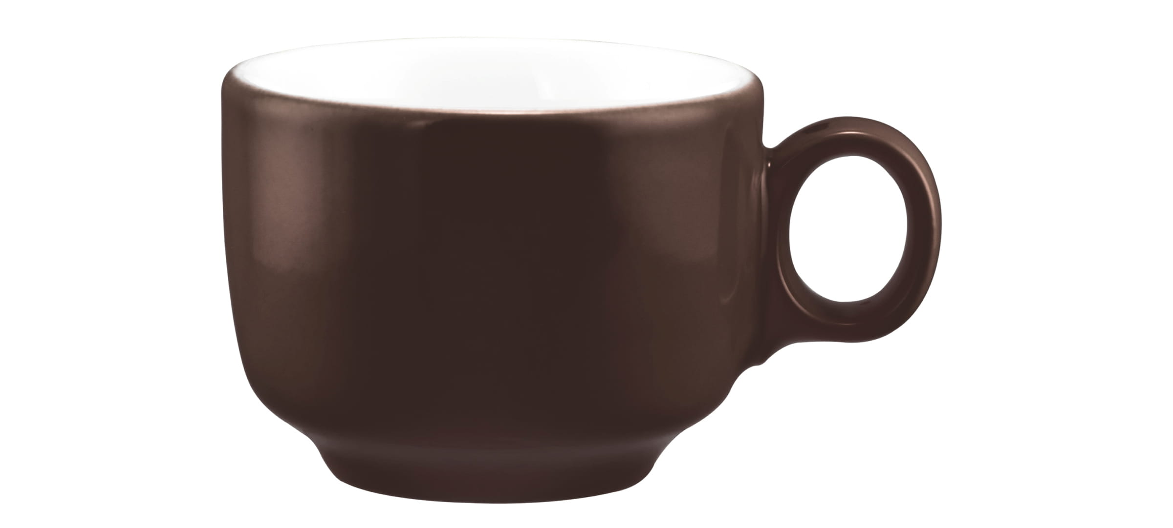 Seltmann Porzellan Sento Home Pure Colors Chocolate Brown Espressoobertasse 0,08 l mit Henkel