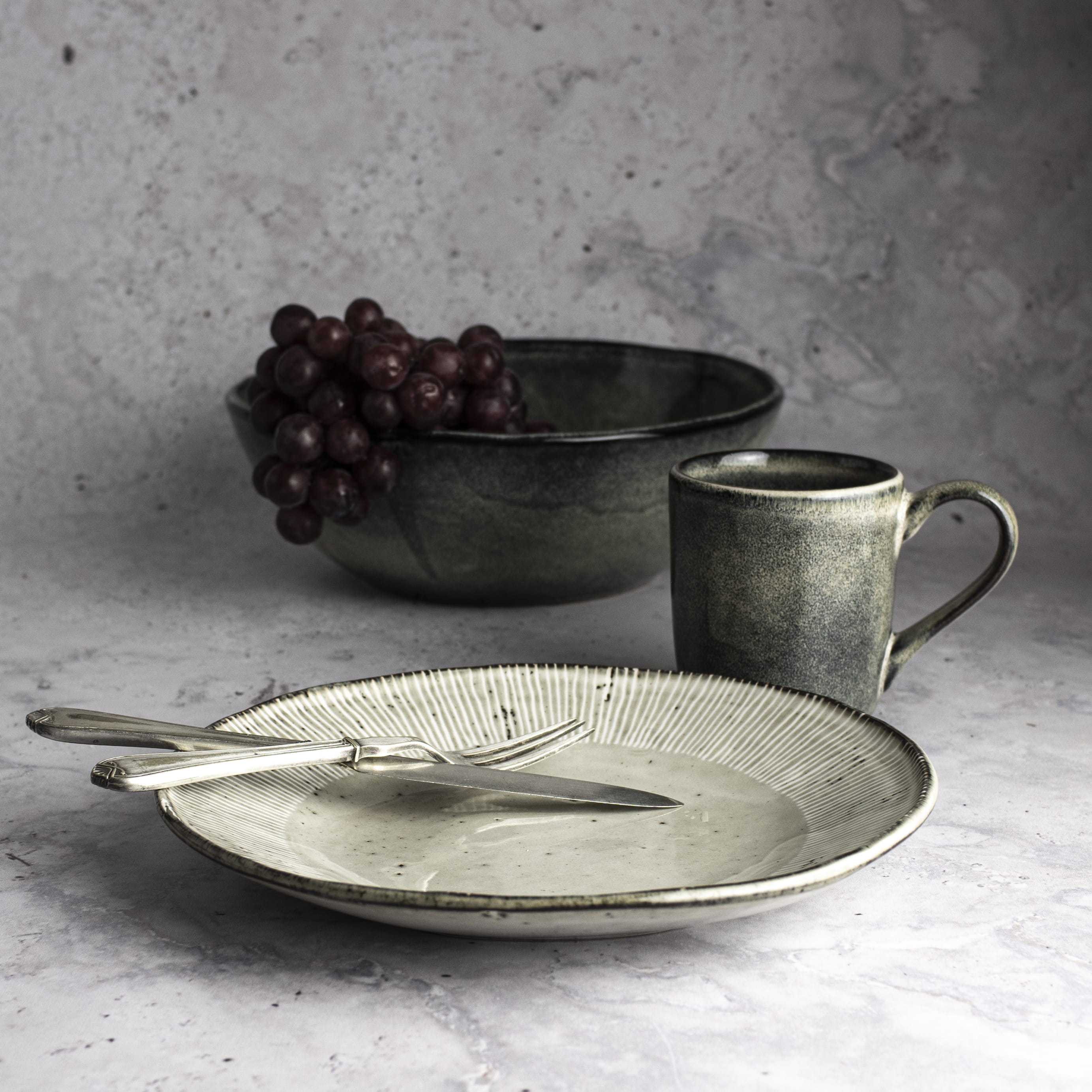 Dutch Rose Organic Teller 26,5 cm creme