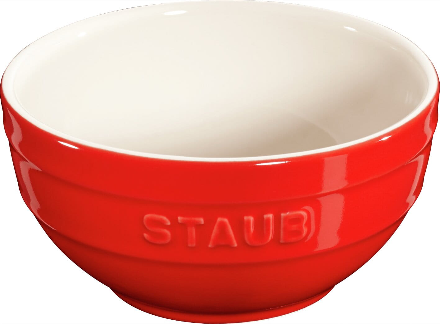 Staub France Keramik Rührschüssel Kirschrot 12cm rund