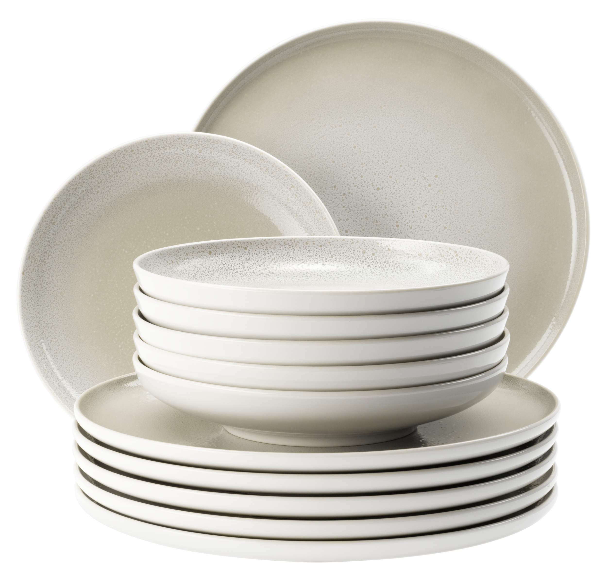 Seltmann Porzellan Sento Home Aura cream Tafelservice 12-teilig