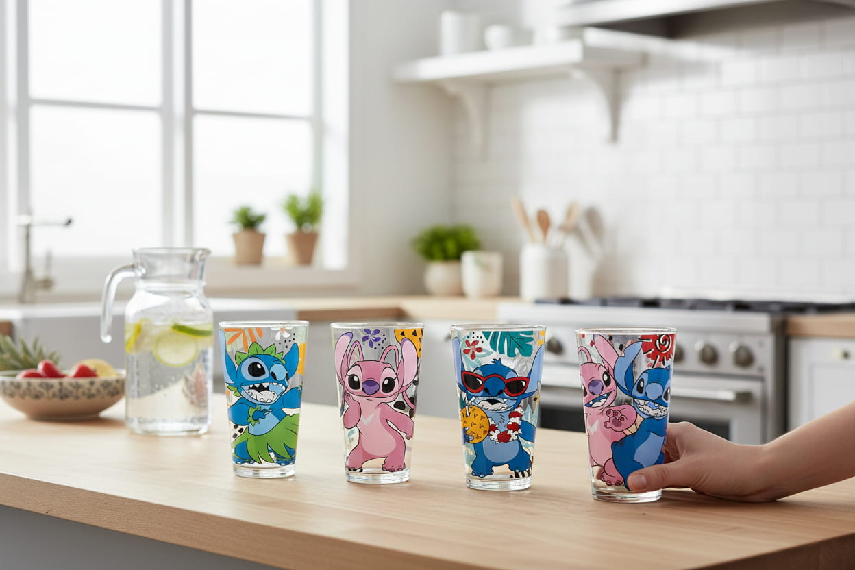 Gilde Disney Trinkgläser "Stitch & Angel"