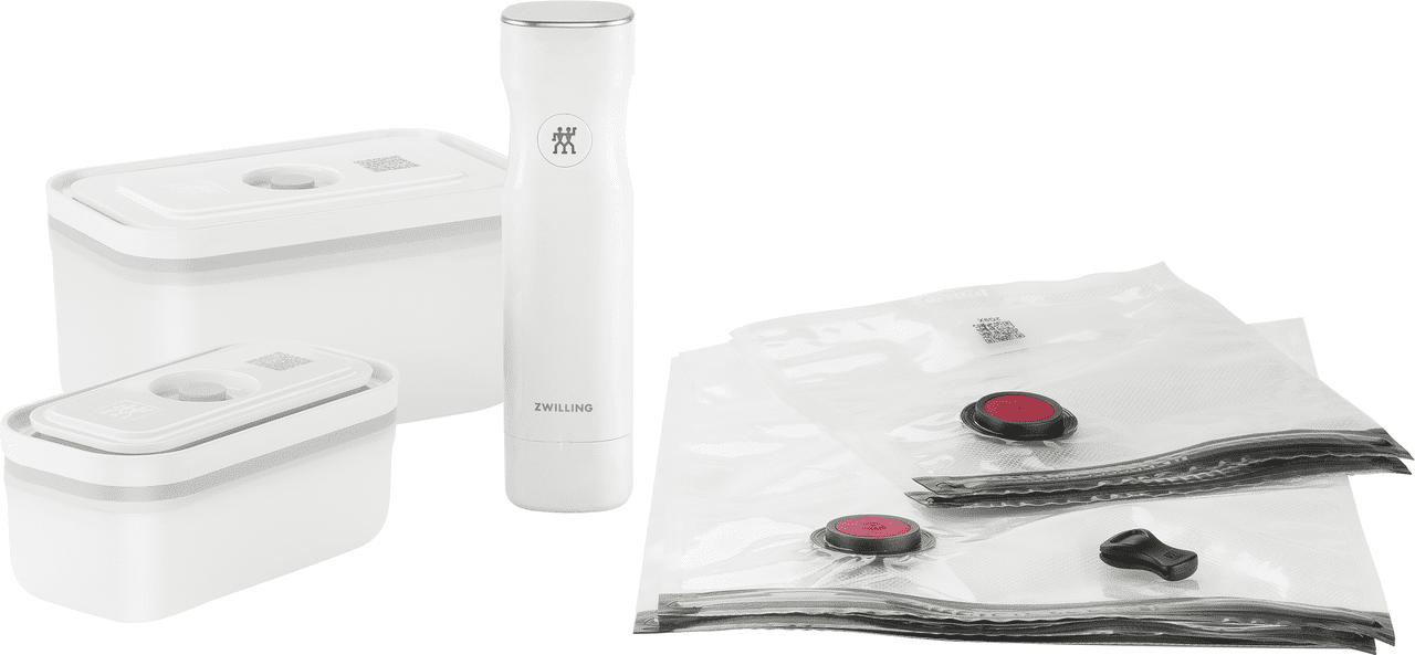 Zwilling Fresh & Save Vakuum Starterset S/M 7-tlg. Kunststoff Weiß
