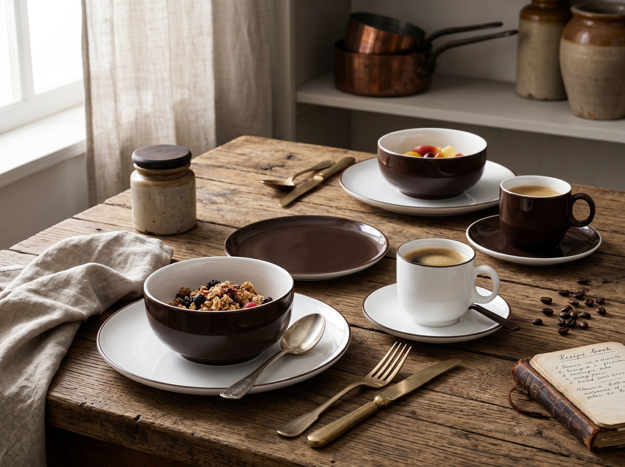 Seltmann Porzellan Sento Home Chocolate Brown Lifestyle
