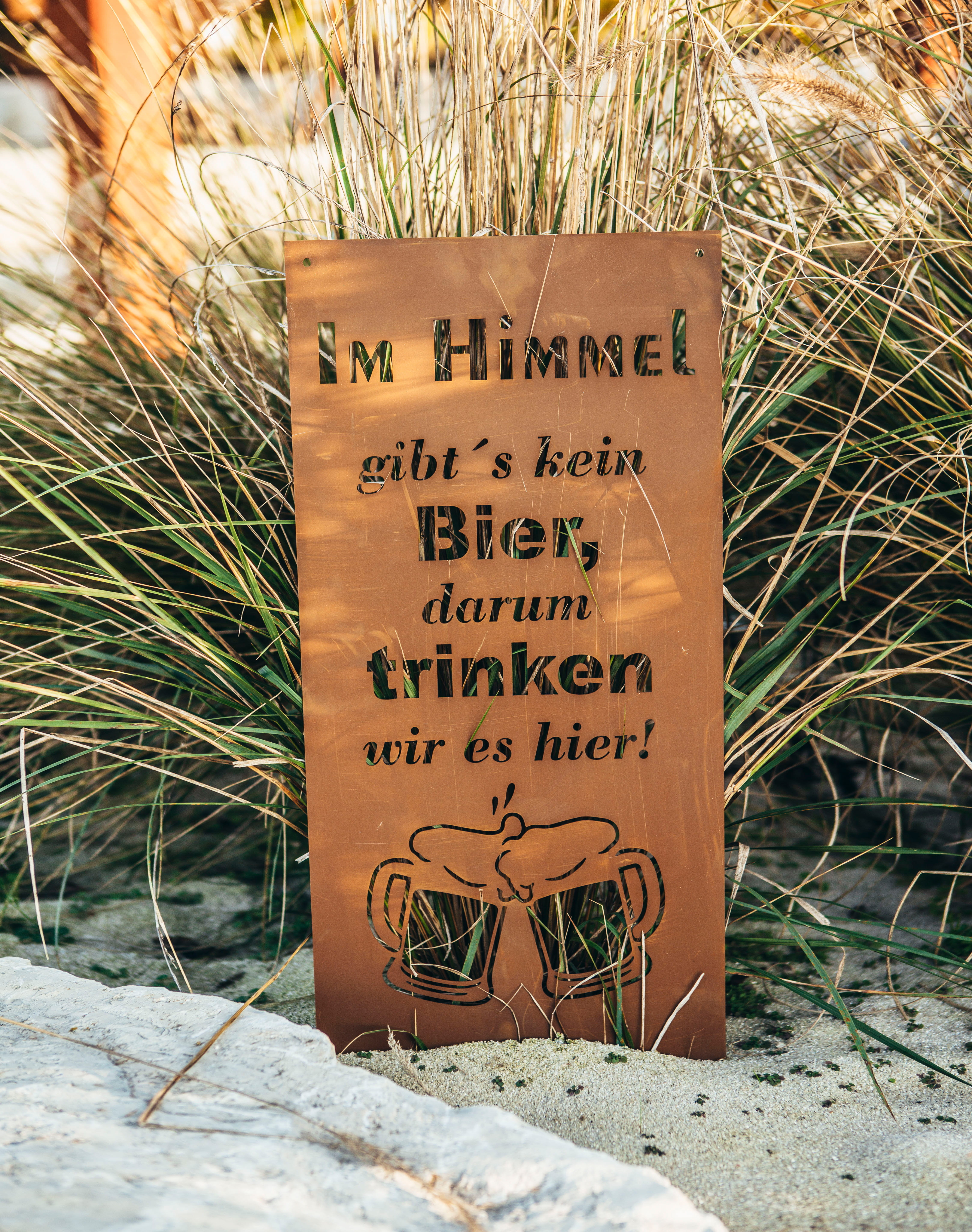 Ferrum Art Design Rost Gedichttafel "Im Himmel"