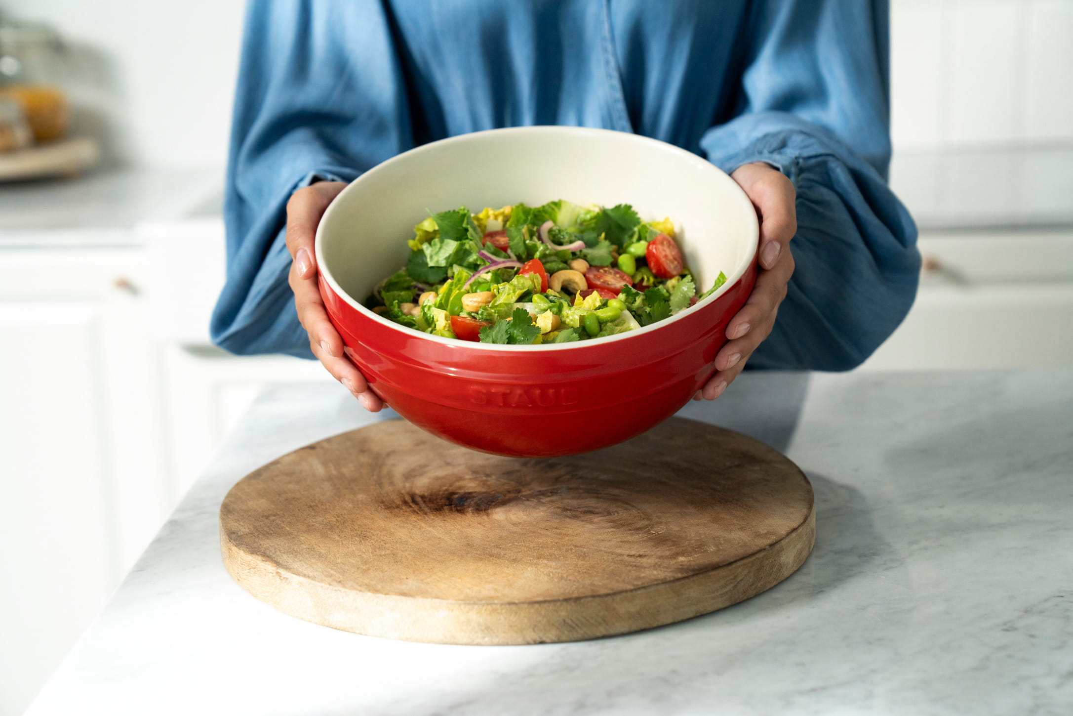 Staub Keramik Schüssel 24 cm Kirsche