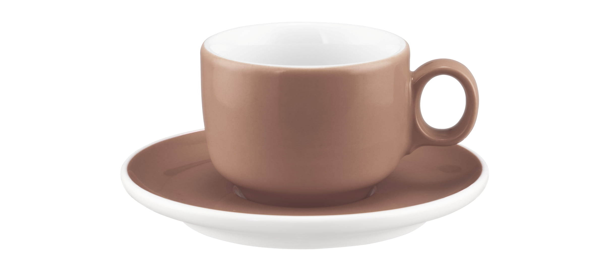 Seltmann Porzellan Sento Home Pure Colors Cocoa Brown Espressoobertasse 0,08 l mit Henkel