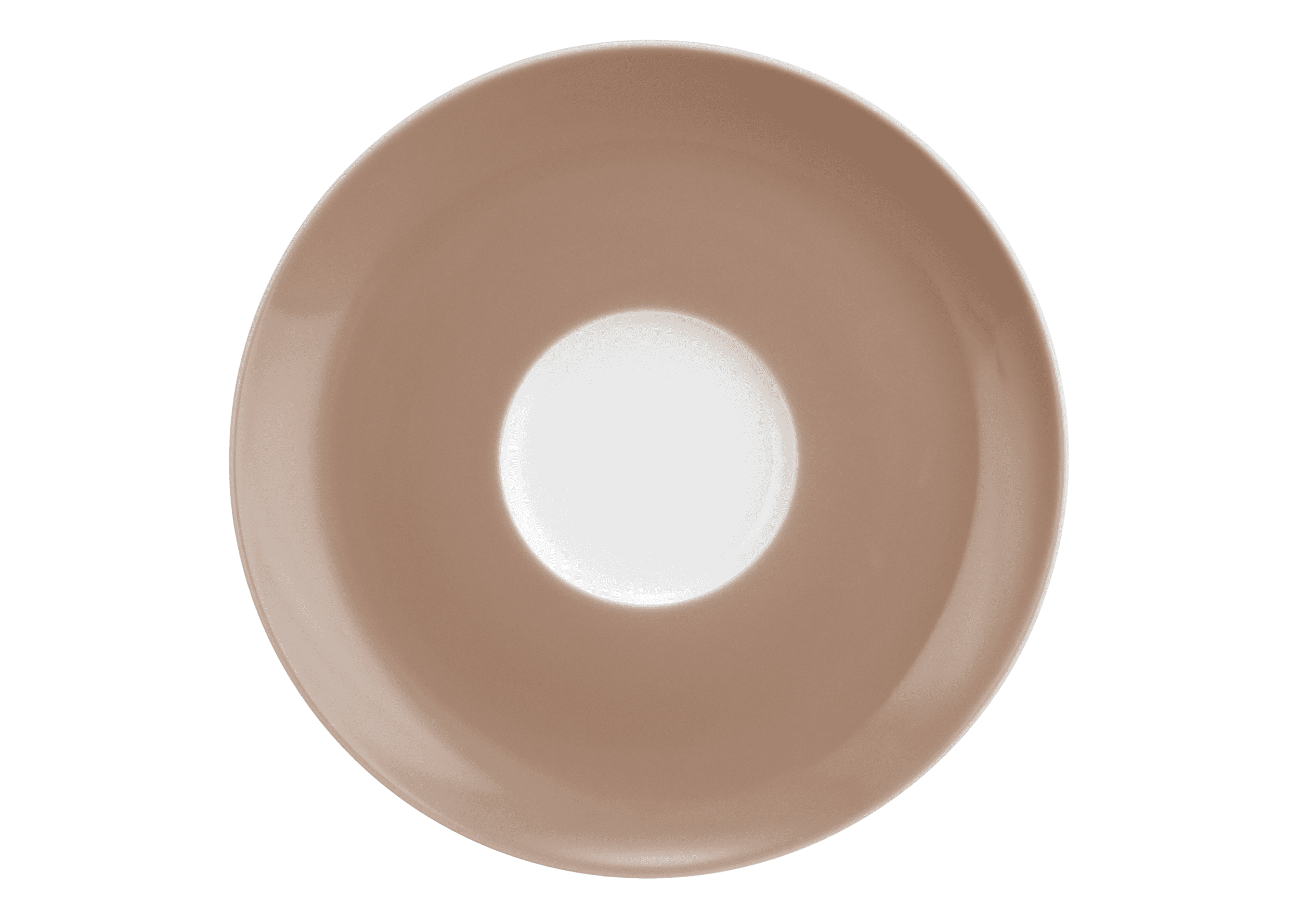 Seltmann Porzellan Liberty Pure Colors cocoa brown Kombi-Untertasse groß 16,5 cm