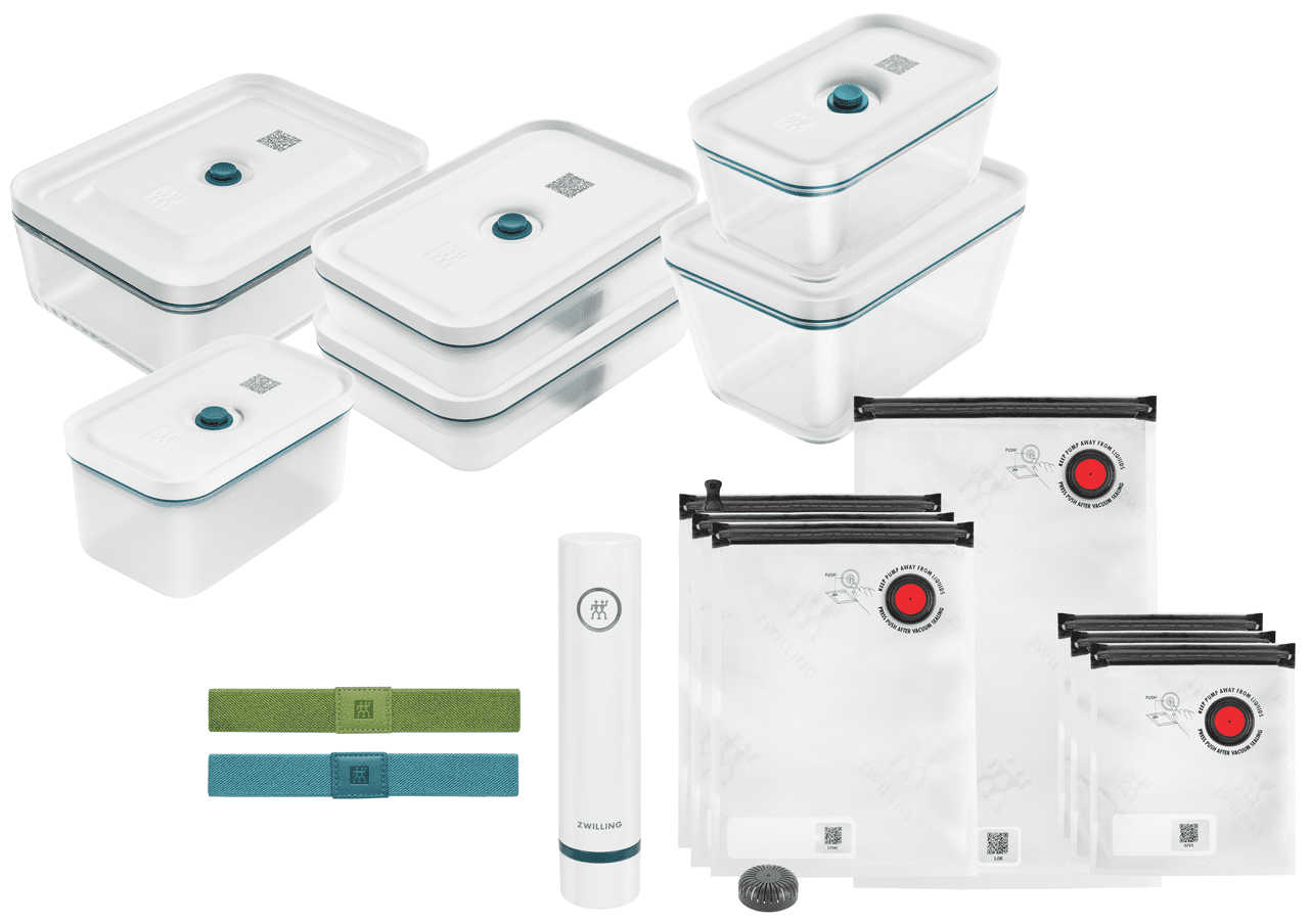 Zwilling Fresh & Save Vakuum Starterset S/M/L 16-tlg. Glas/Kunststoff La Mer