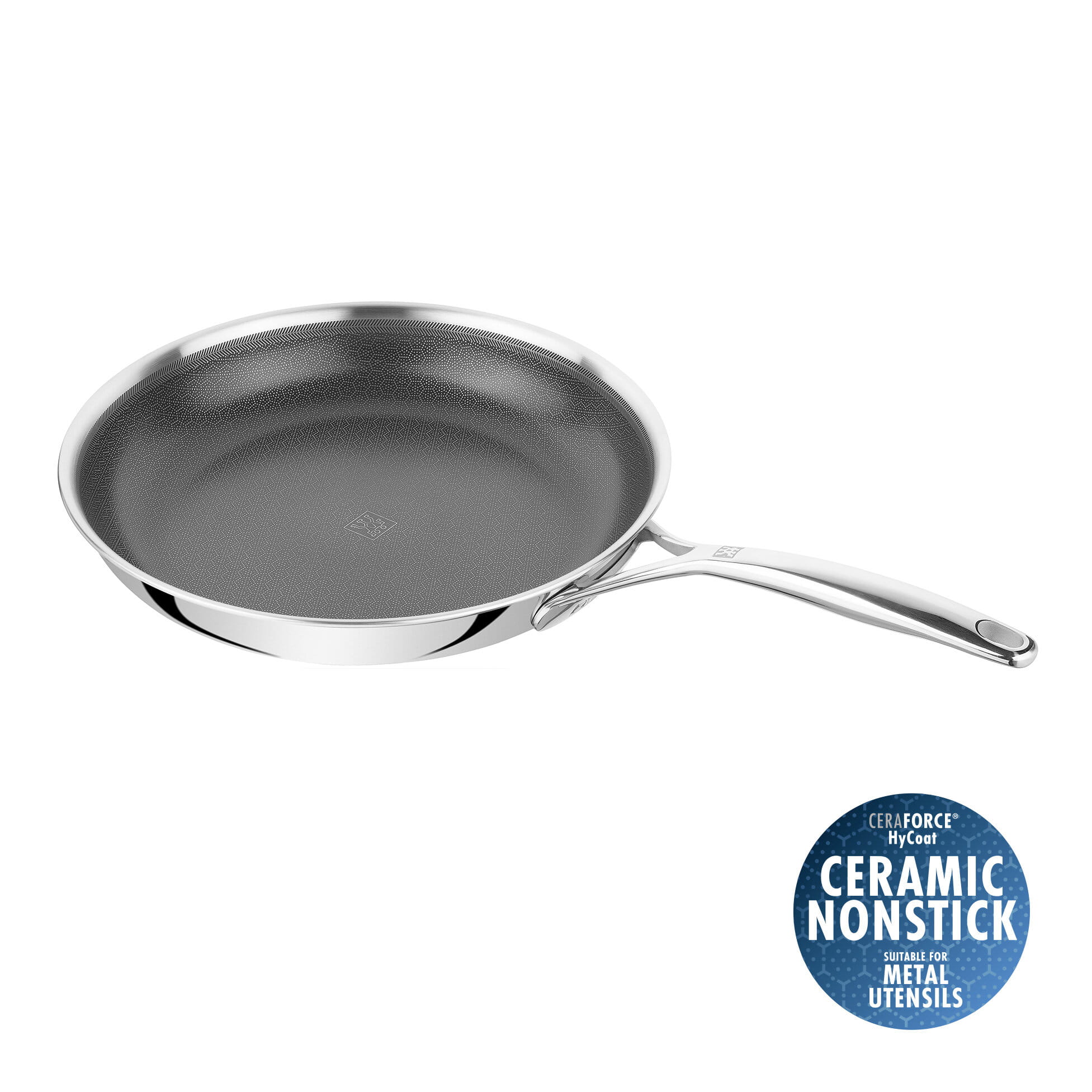 ZWILLING Peak Bratpfanne 30cm - 18/10 Edelstahl & Keramische Antihaft-Beschichtung