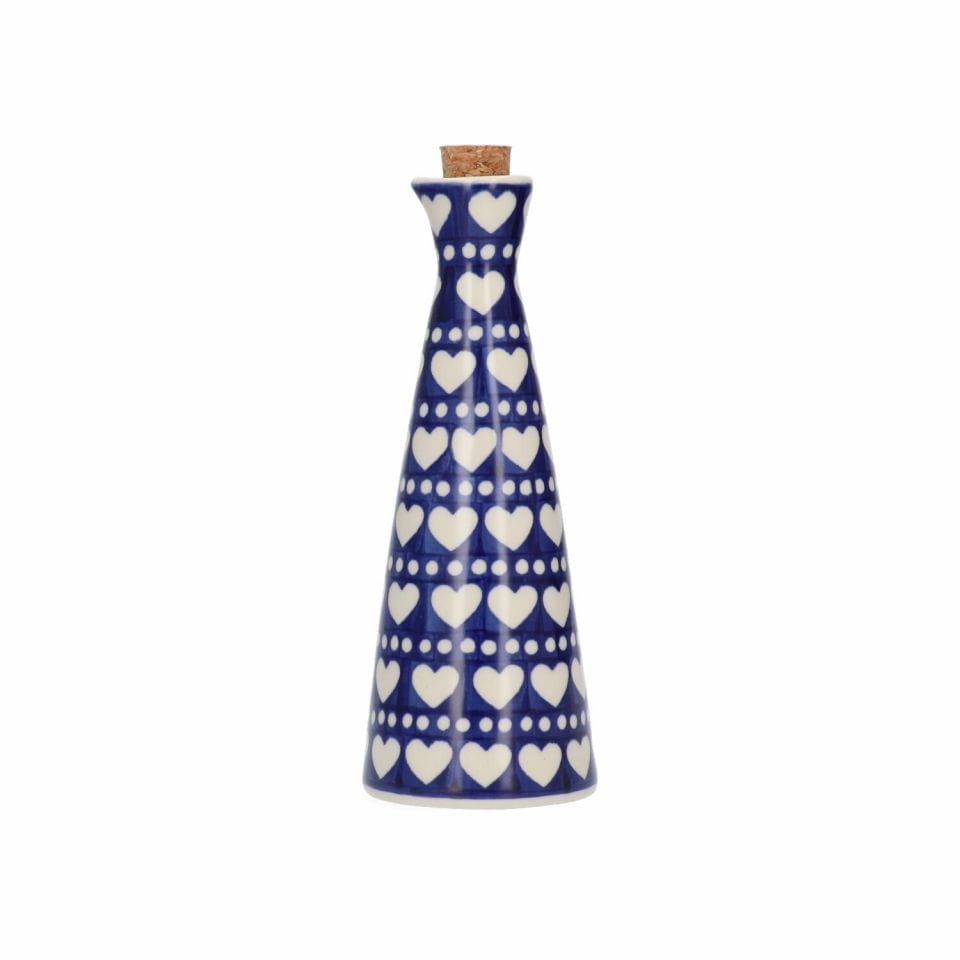 Bunzlau Castle Keramik Essig- / Ölflasche 220 ml - Blue Valentine