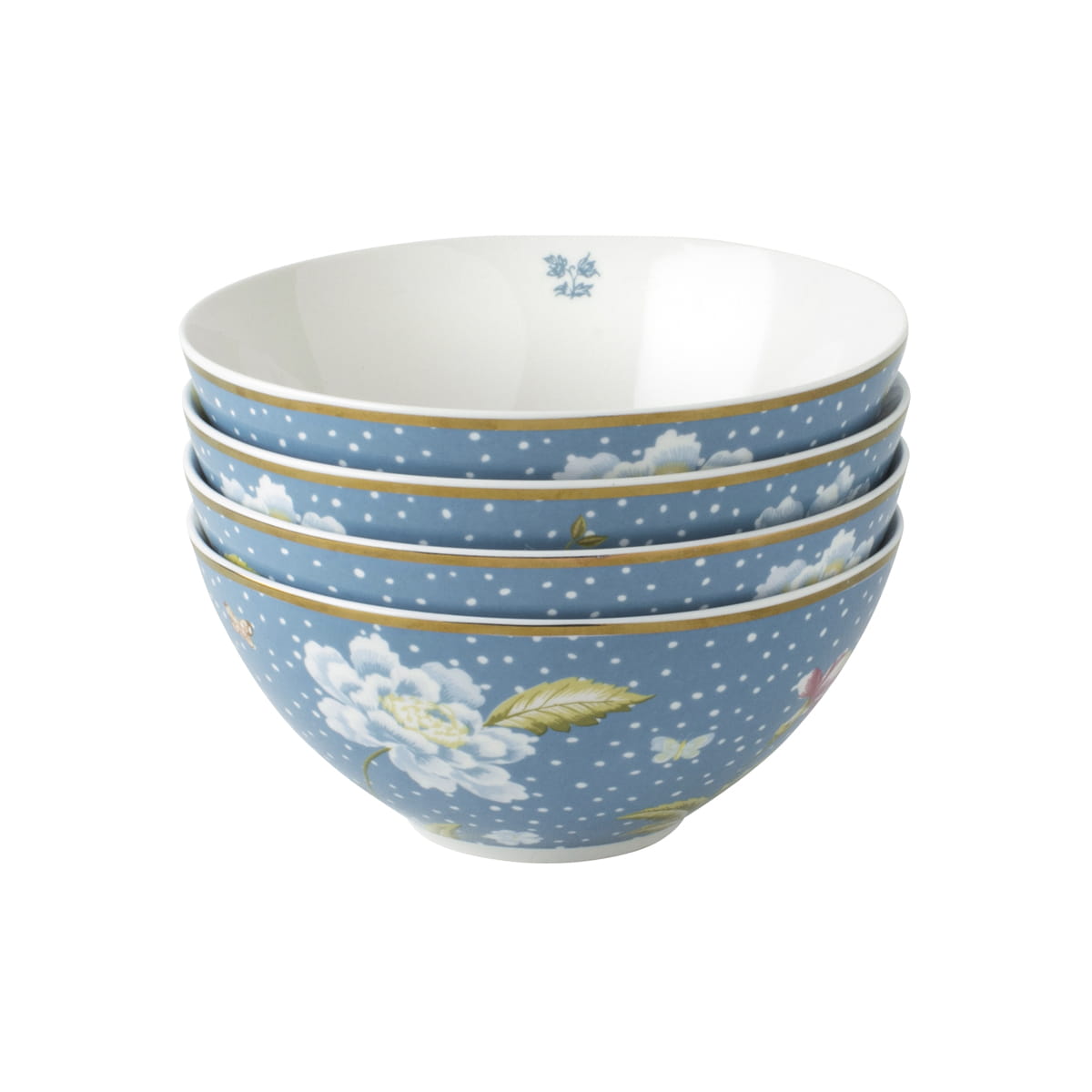 Laura Ashley Heritage Porzellan Seaspray Uni Schale 16 cm Set 4tlg