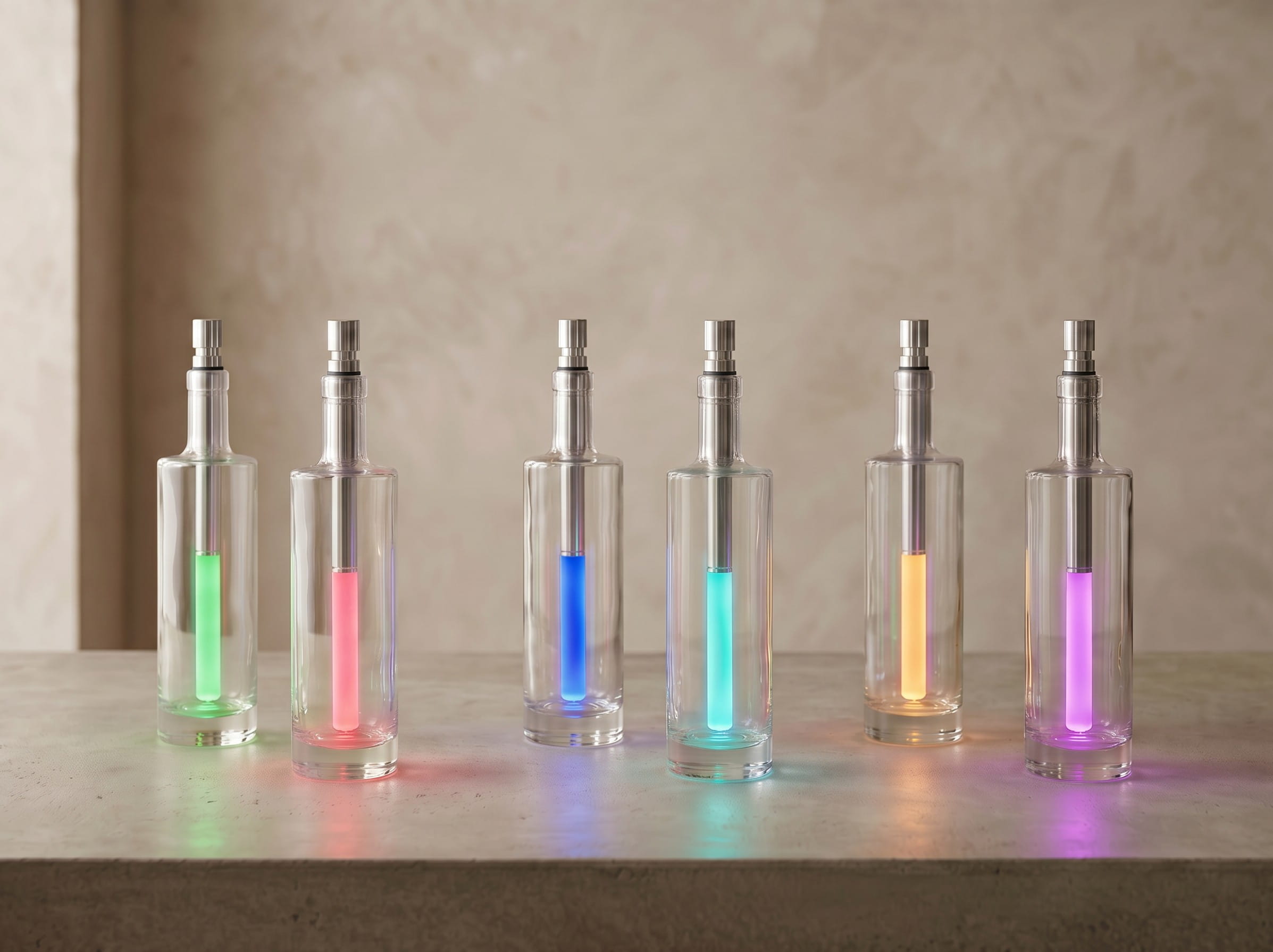 Bottlelight vivi-LED Flaschenleuchte, weiß und Farbe einstellbar, dimmbar