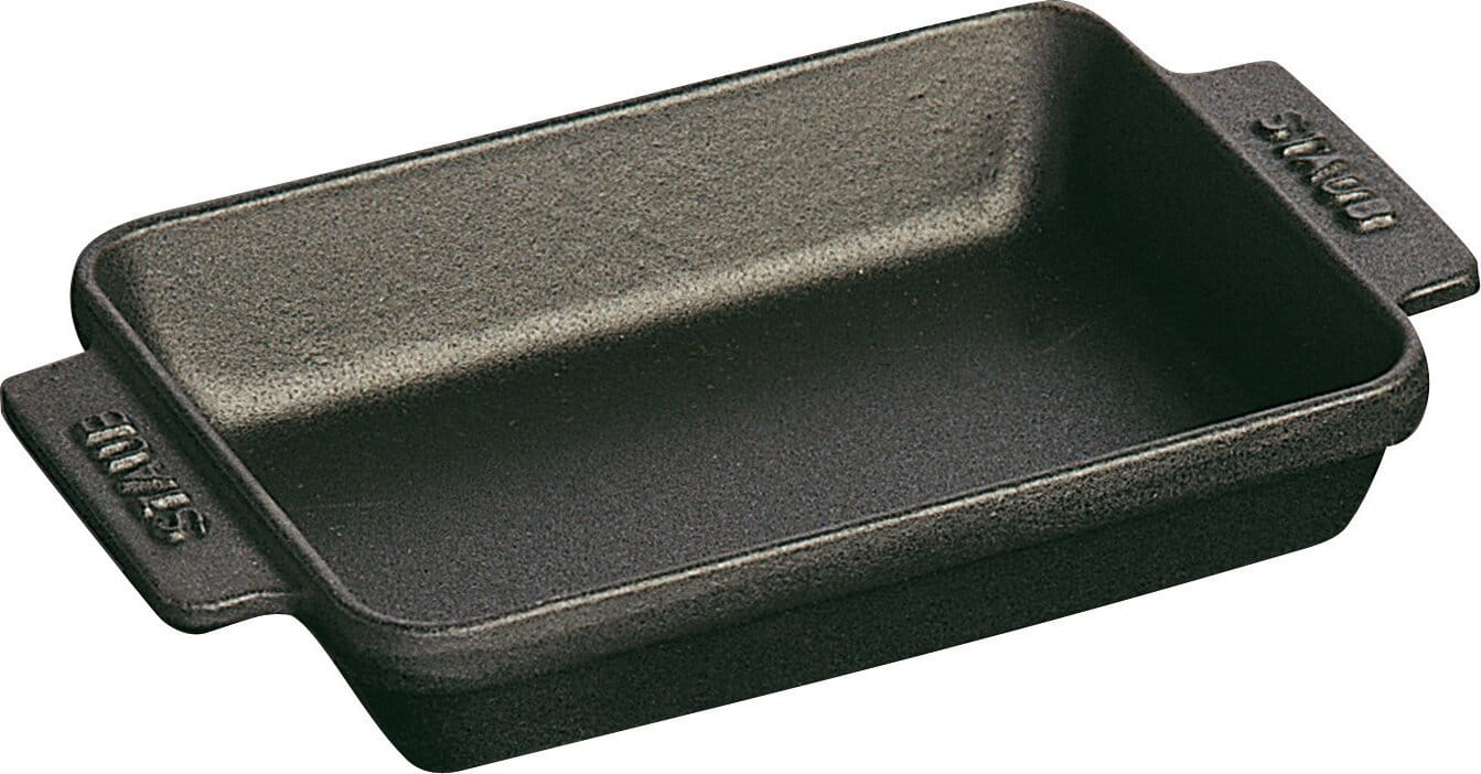 Staub Mini  Formen Mini Auflaufform rechteckig 15x11cm schwarz