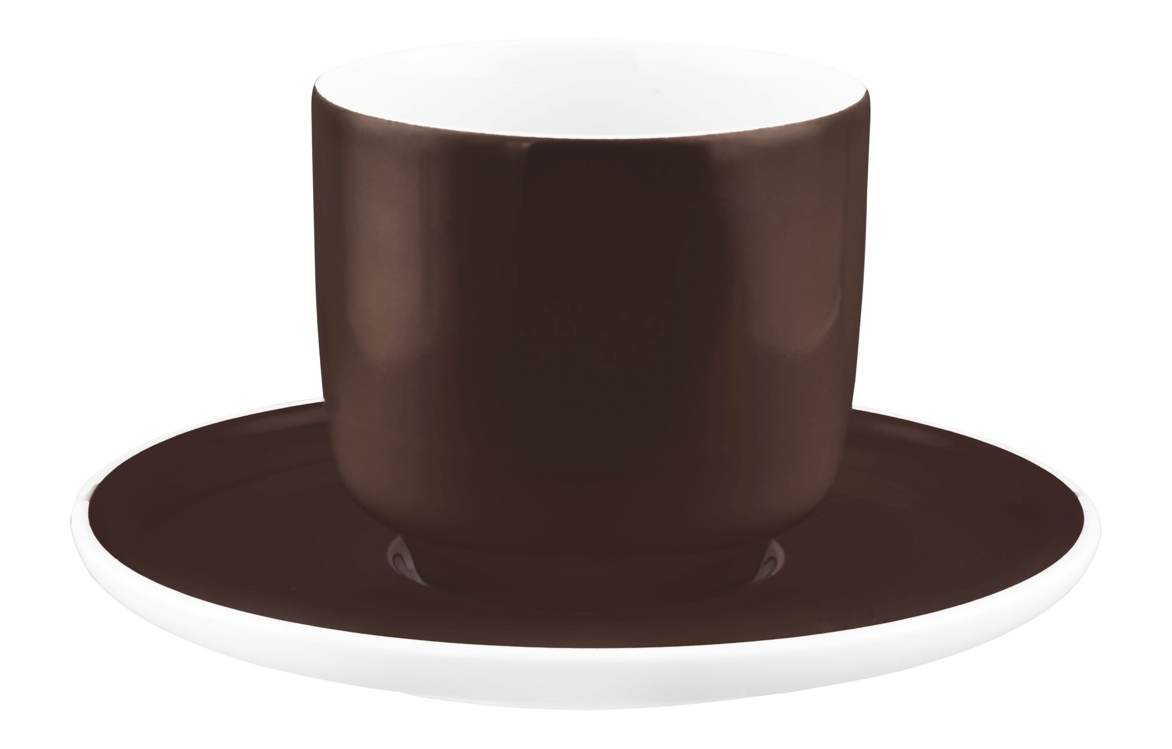 Seltmann Porzellan Sento Home Pure Colors Chocolate Brown Cappuccinoobertasse 0,30 l ohne Henkel