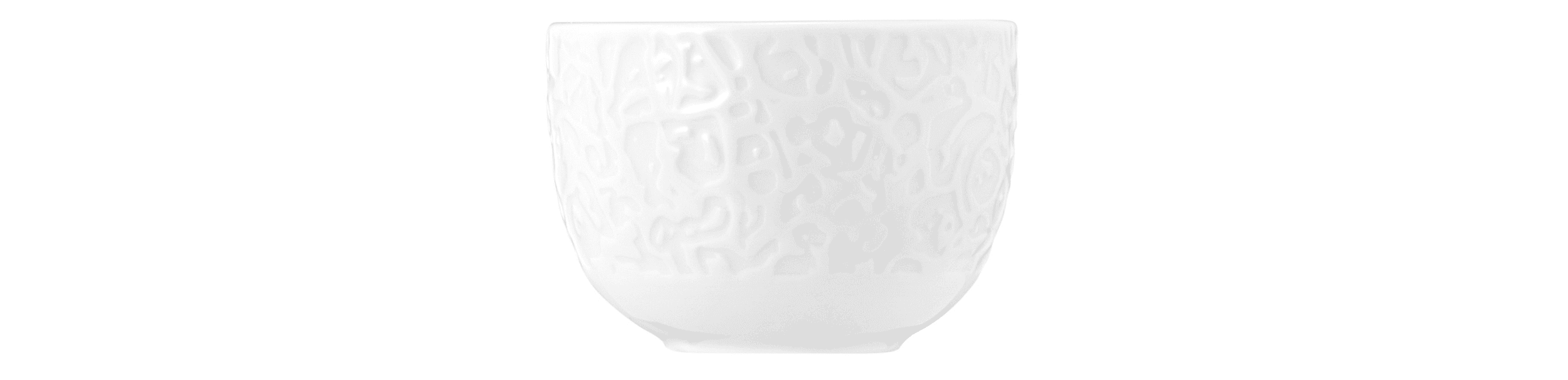 Seltmann Porzellan Nori Weiß Dipschale Relief 7 cm