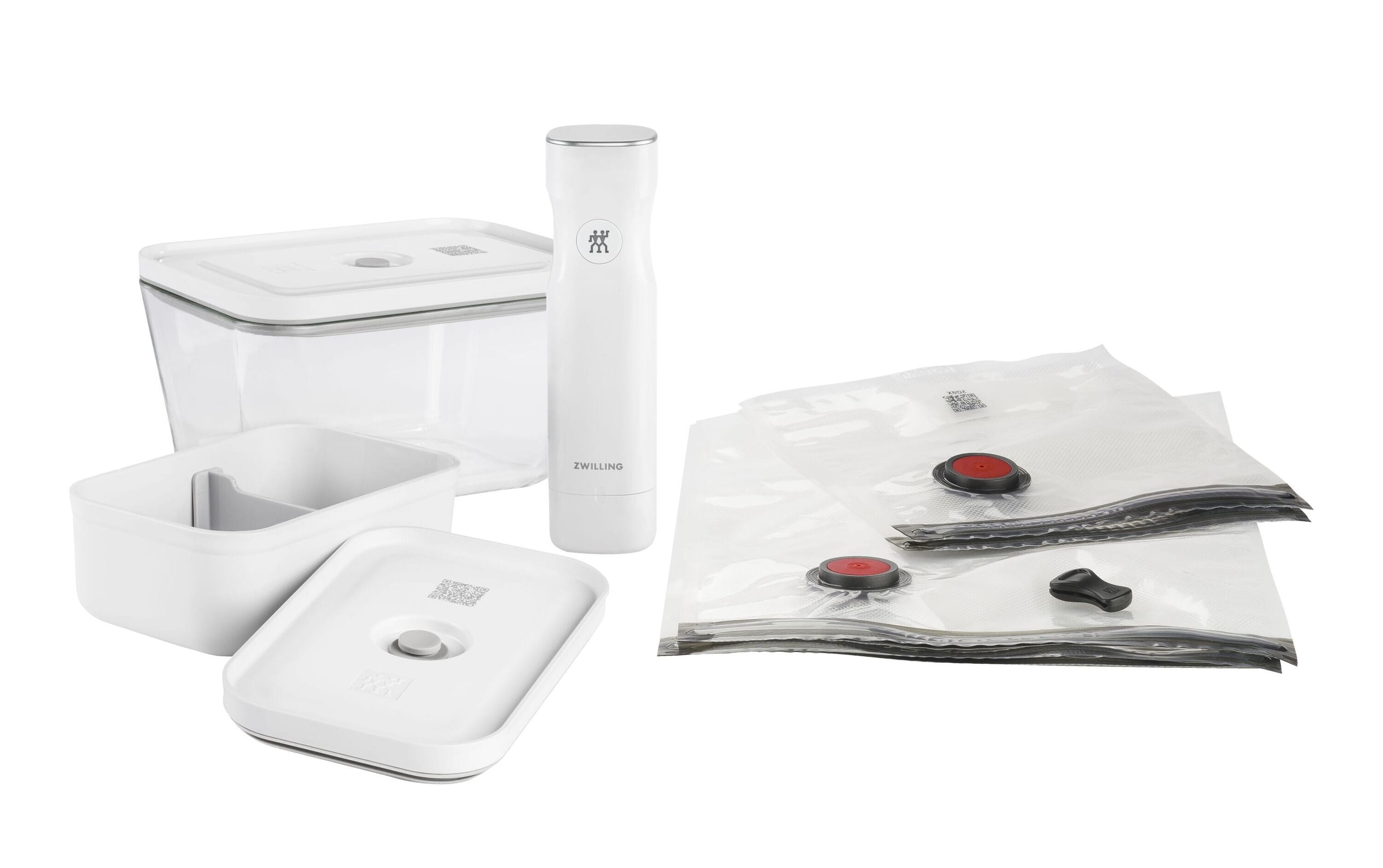 Zwilling Fresh & Save Vakuum Starterset 7-tlg. Mix:  Glas L/Kunststoff Lunchbox M Weiß