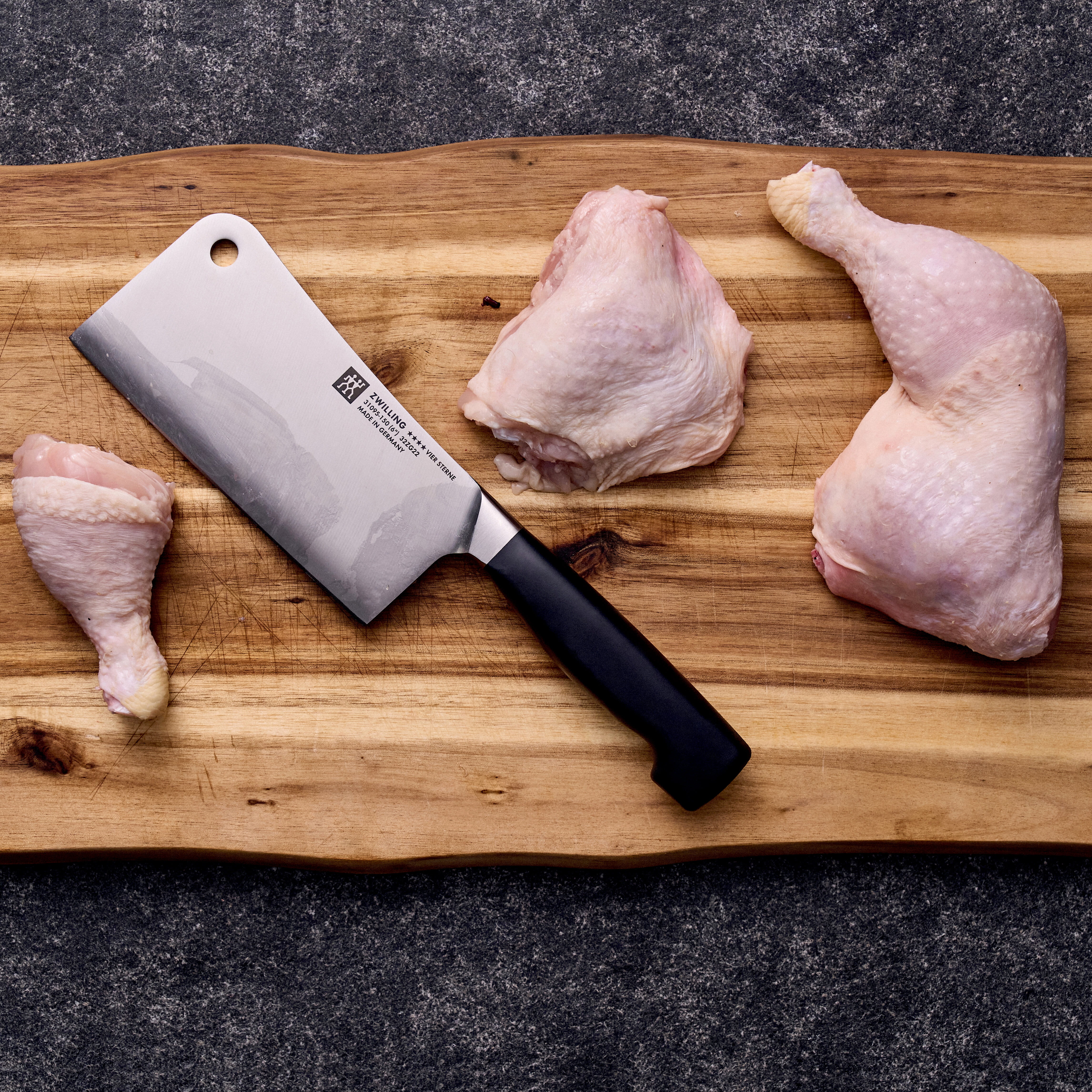 Zwilling Vier Sterne Hackmesser 150 mm