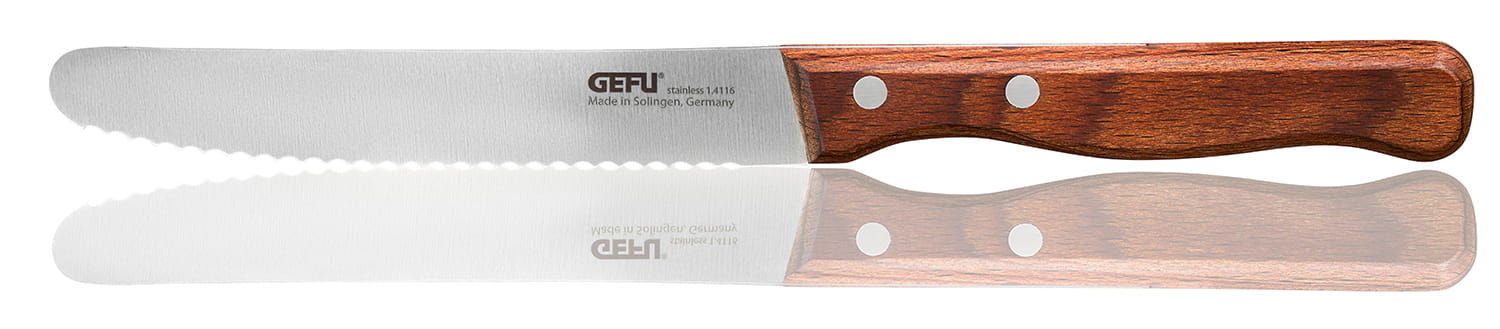 GEFU Brotzeitmesser STULLE Wellenschliff 12cm Klinge