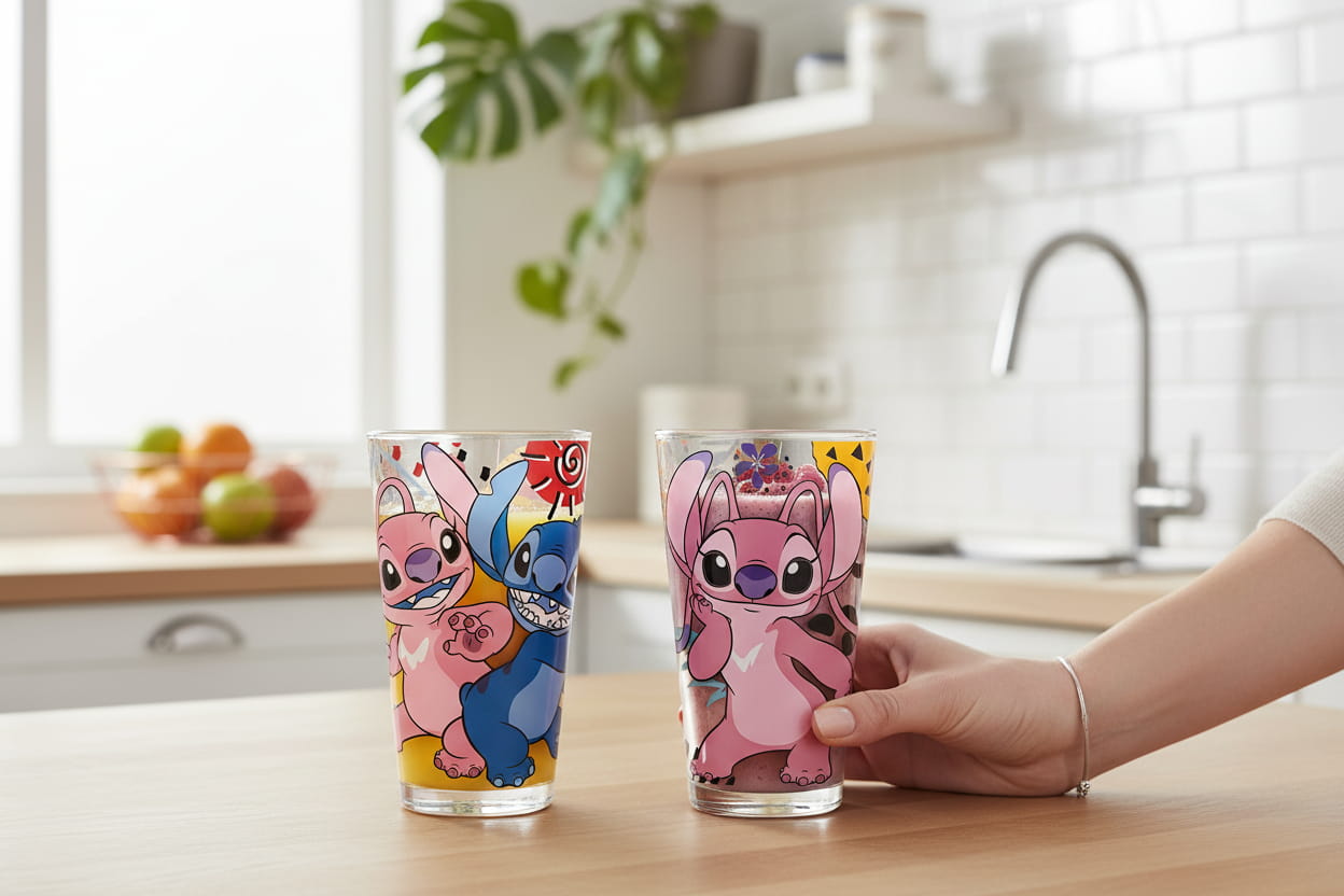 Gilde Disney Trinkgläser "Stitch & Angel"