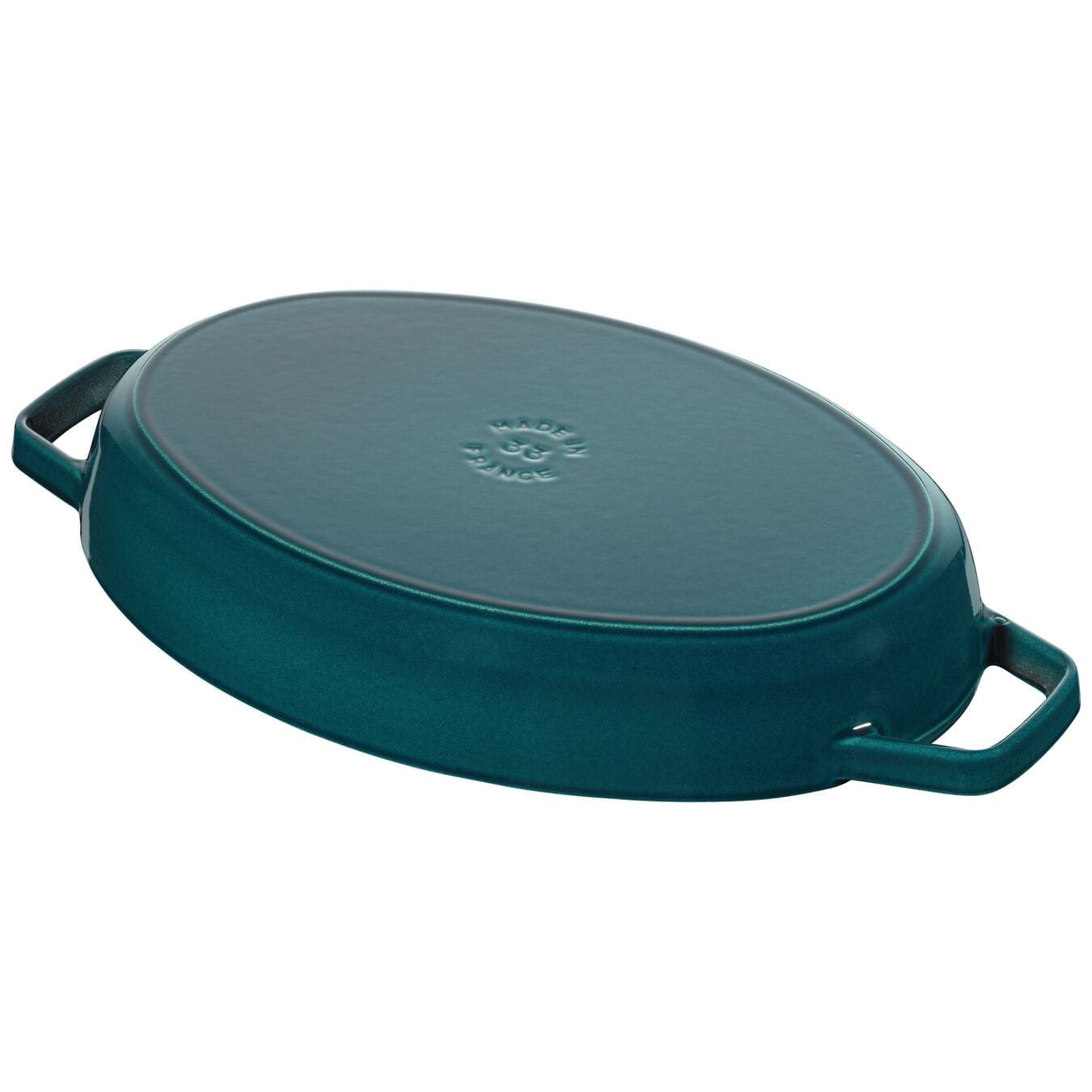 Staub Bräter Servierform Gusseisen Fischdekor 32cm LaMer