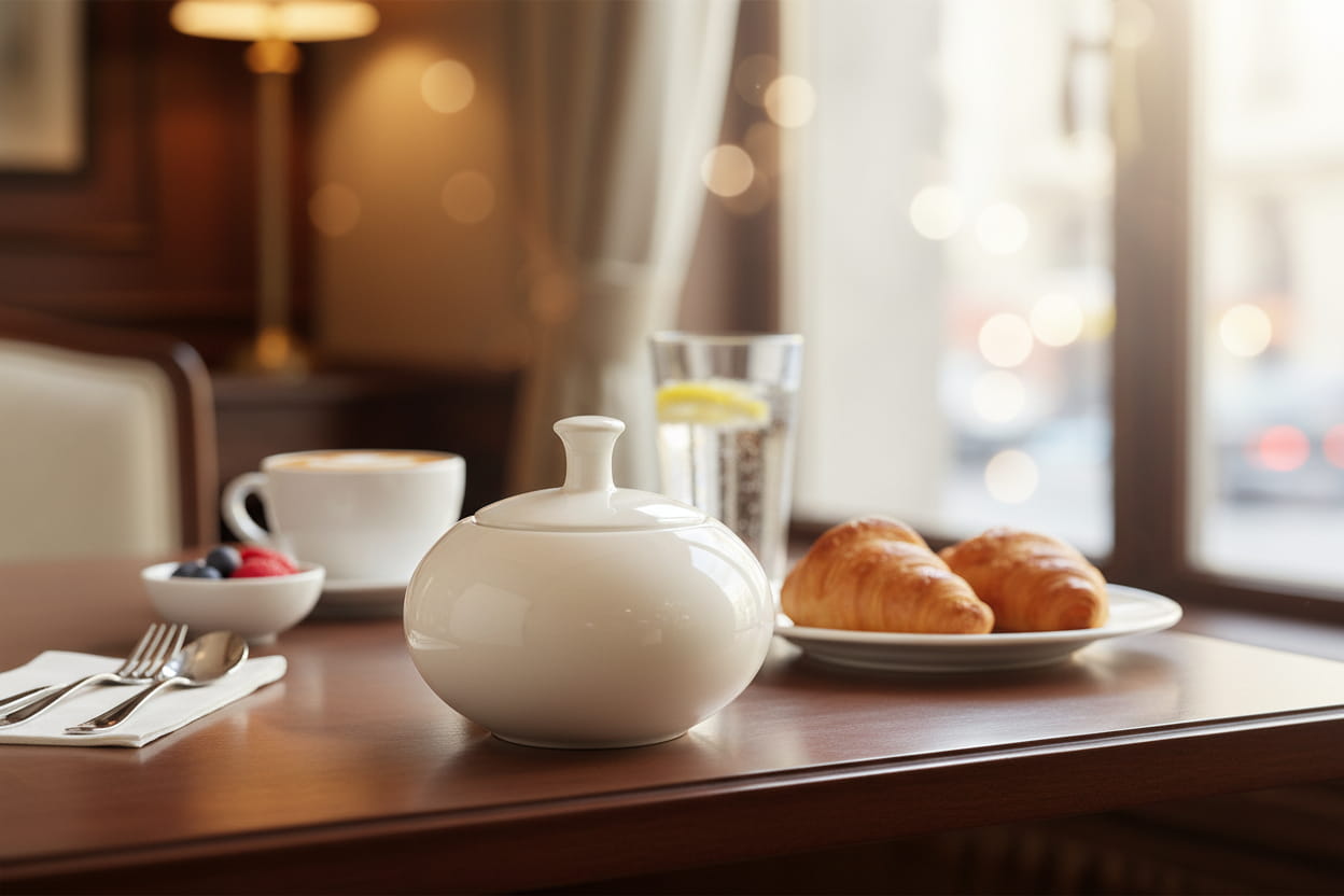 Seltmann Porzellan Savona Uni Zuckerdose 0,30 l