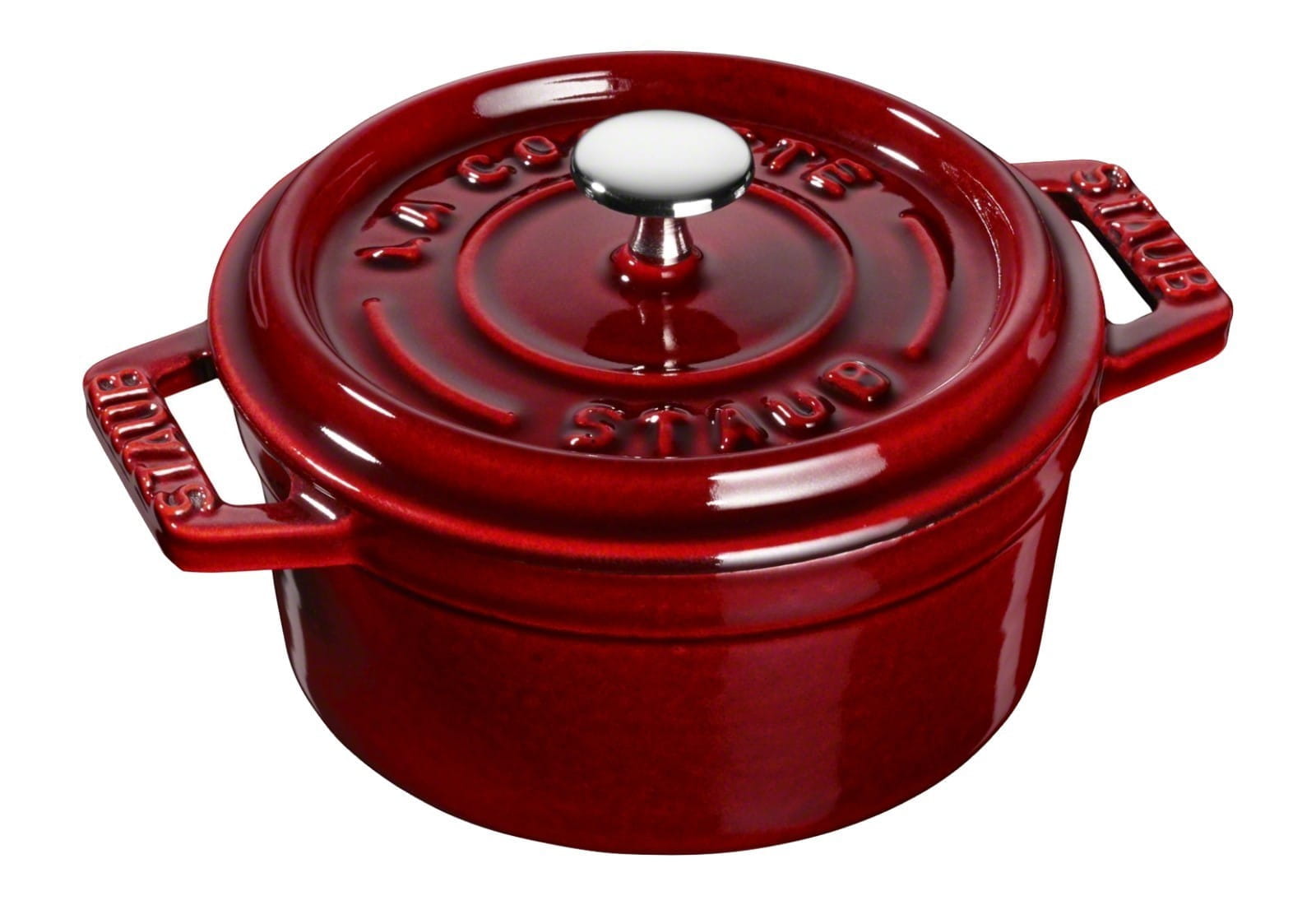 Staub Cocotte Bräter Gusseisen rund 10cm Grenadine