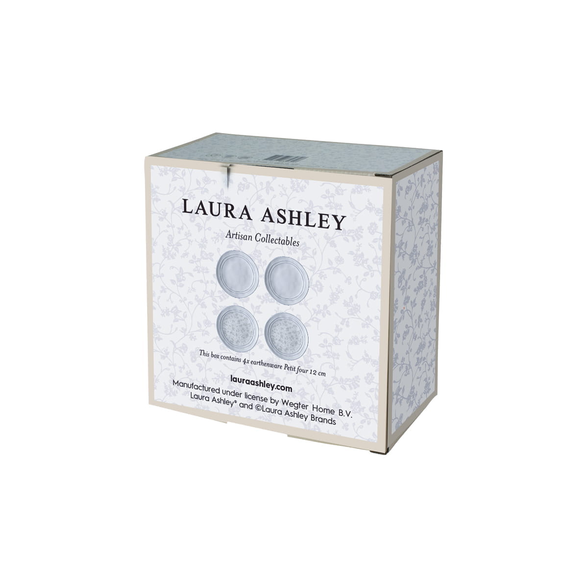 Laura Ashley Steingut Artisan 4-tlg. Set Petit fours