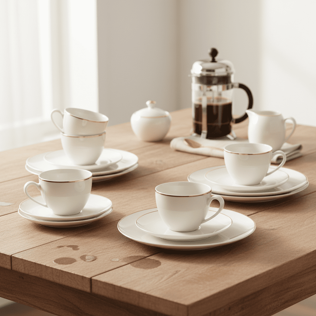 Seltmann Porzellan Savona Oro Kaffeeservice 18tlg