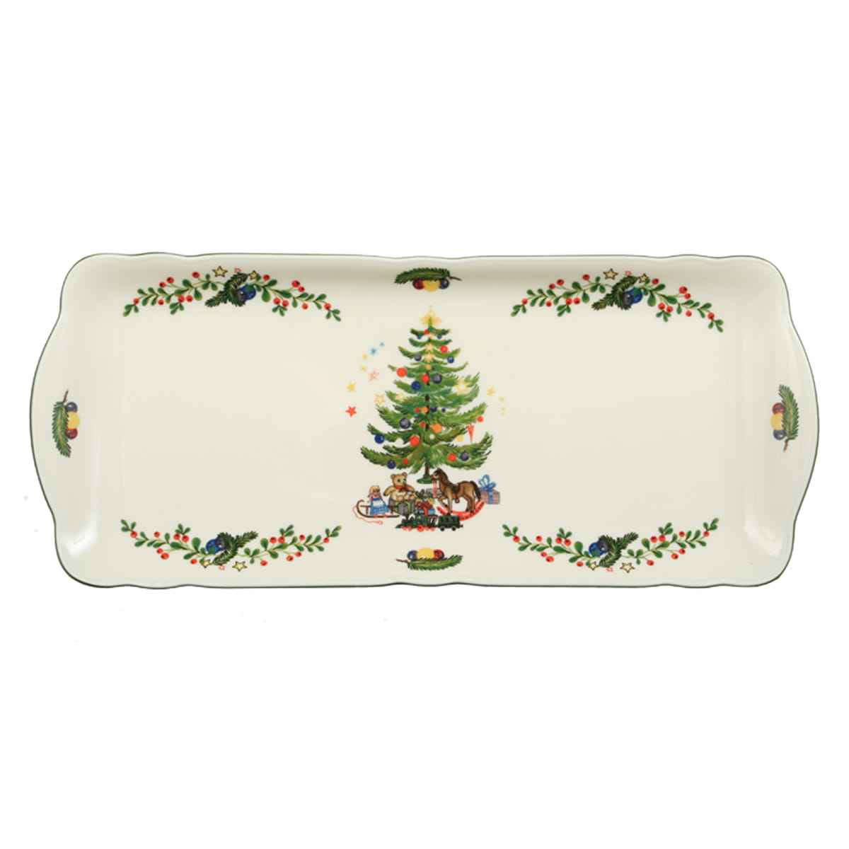 Seltmann Porzellan Marie Luise Weihnachten Kuchenplatte eckig 35 cm