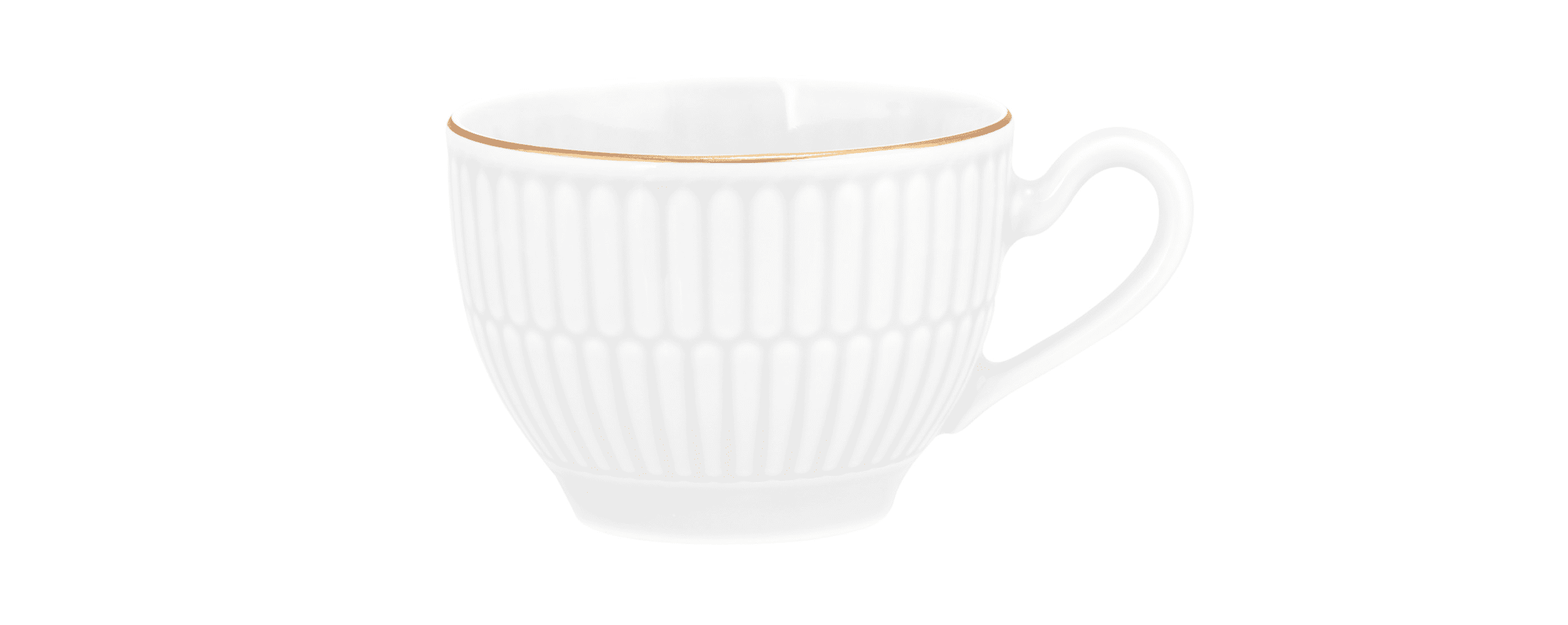 Seltmann Porzellan Amina weiss / Goldrand Espressoobertasse 0,10 l