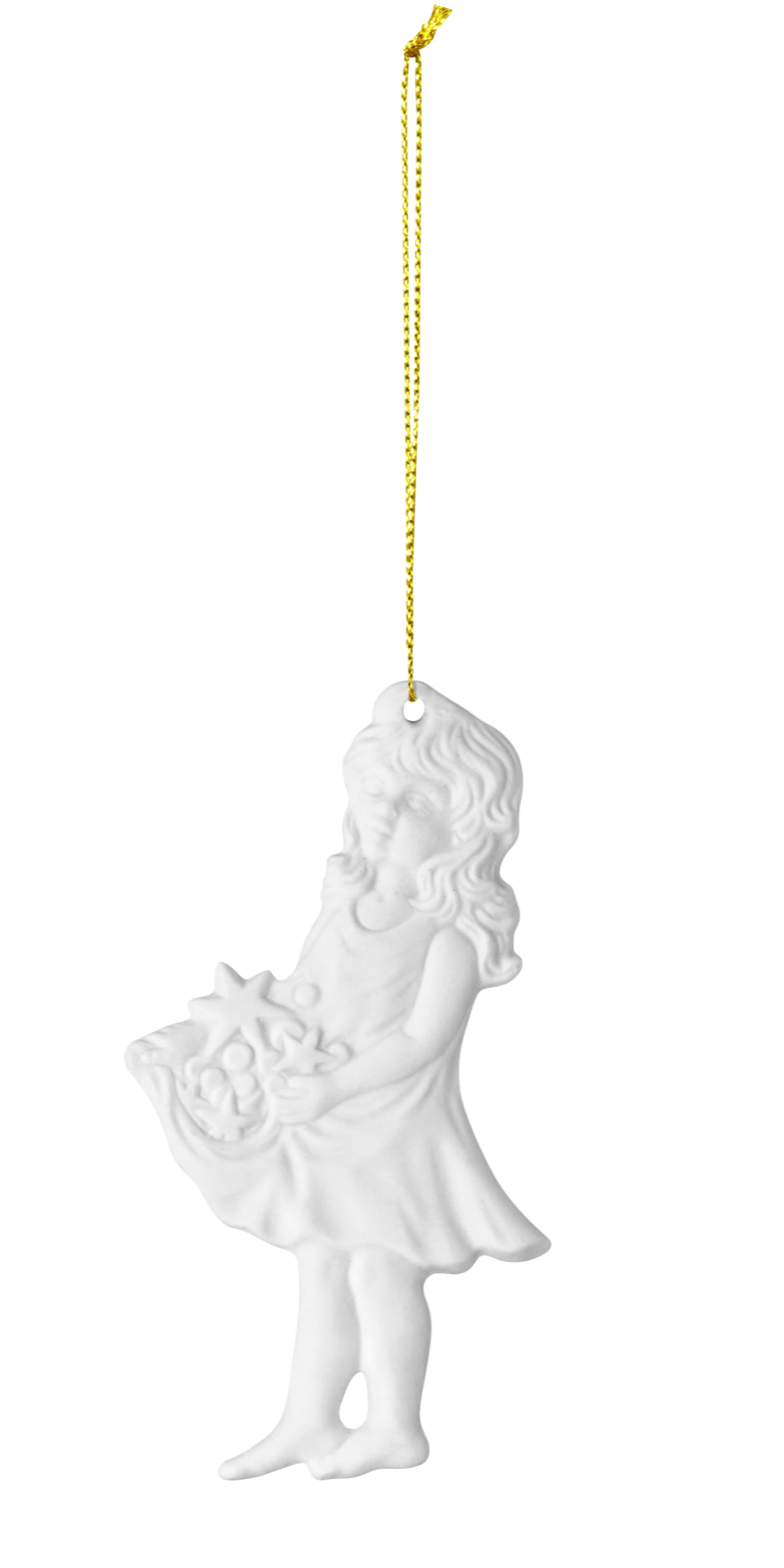 Seltmann Porzellan Weihnachtsanhänger "Sterntaler", 8 cm, Weiß