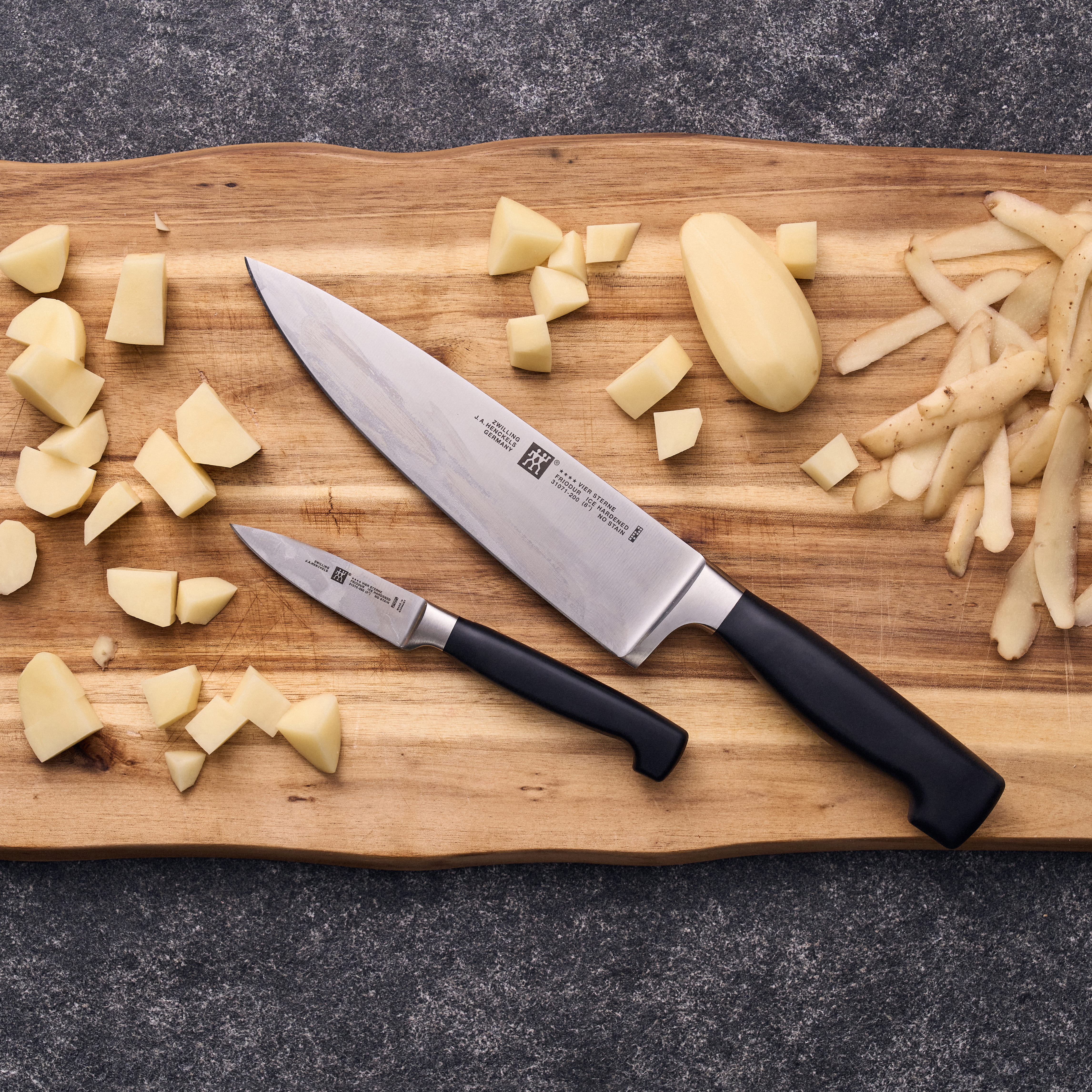 Zwilling Vier Sterne Messerset 2 tlg Spick- & Kochmesser